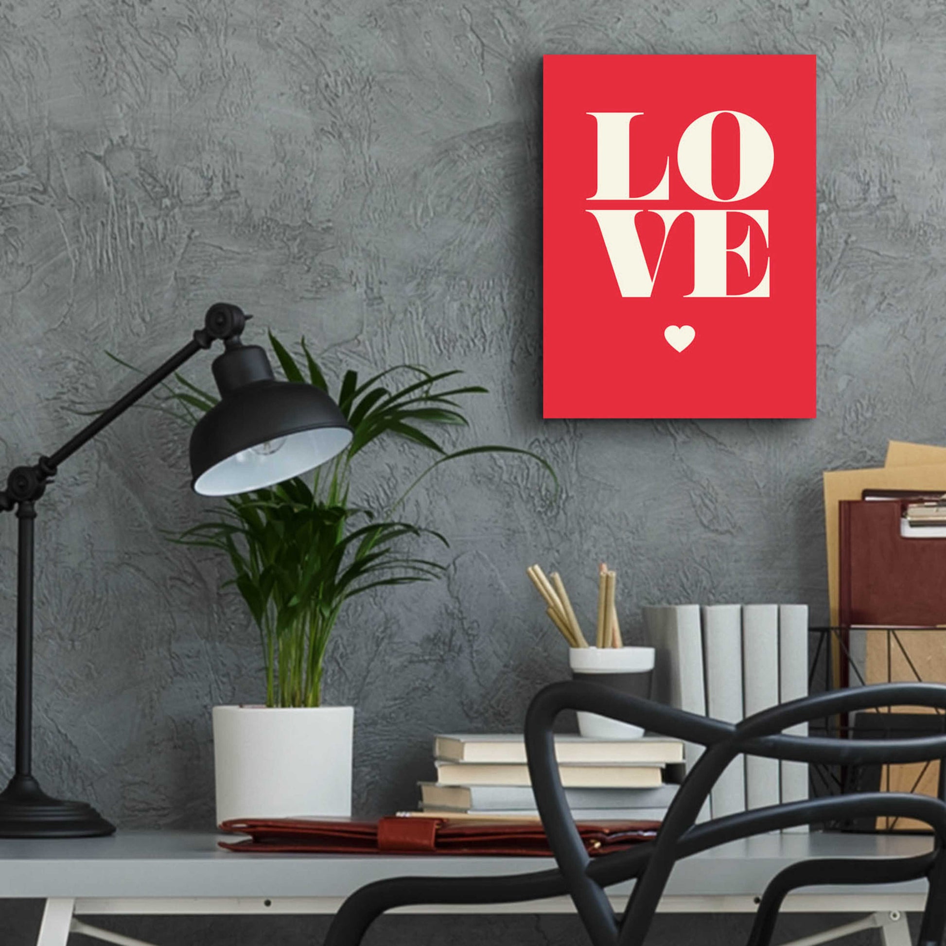 Epic Art 'Love' by GraphINC, Acrylic Glass Wall Art,12x16