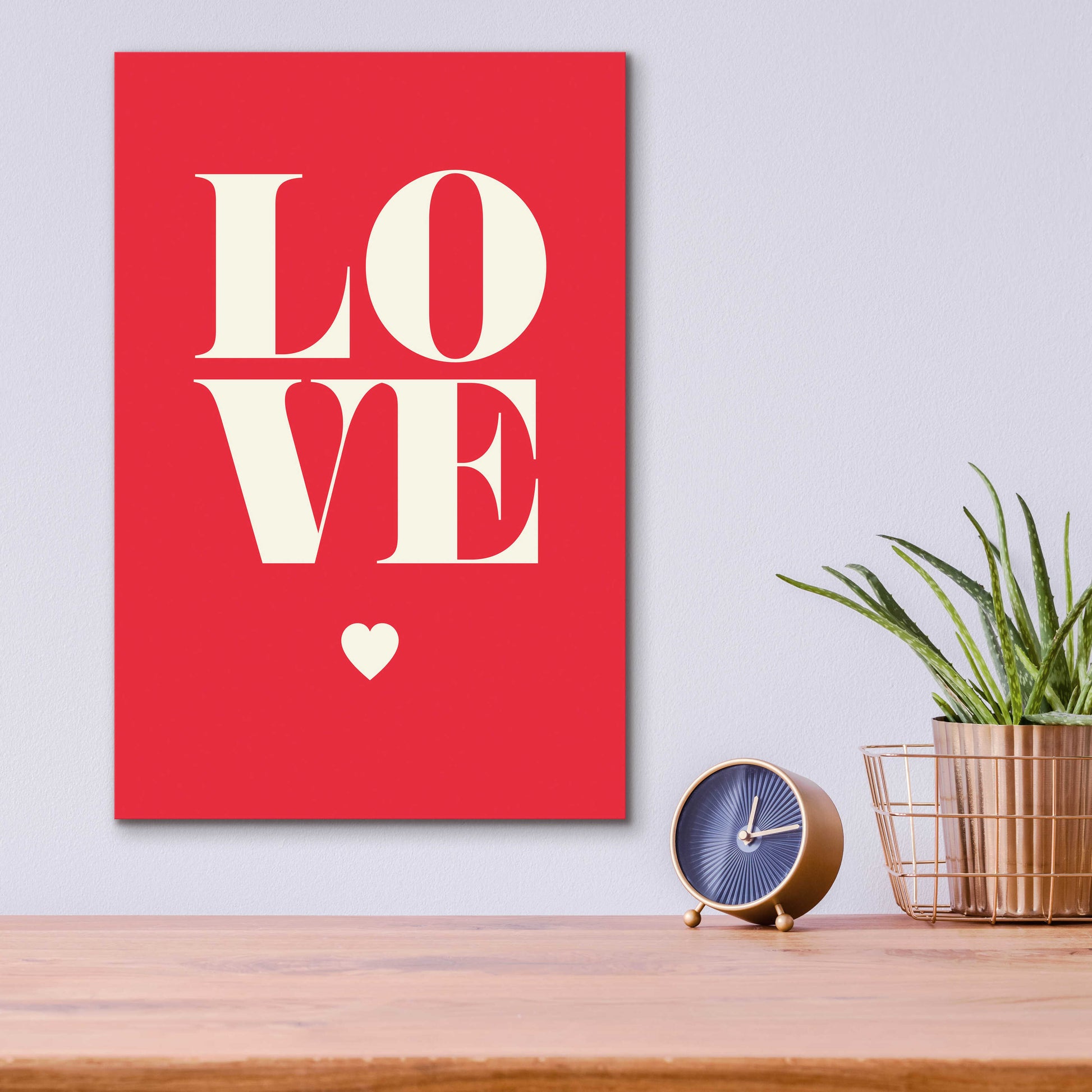 Epic Art 'Love' by GraphINC, Acrylic Glass Wall Art,12x16