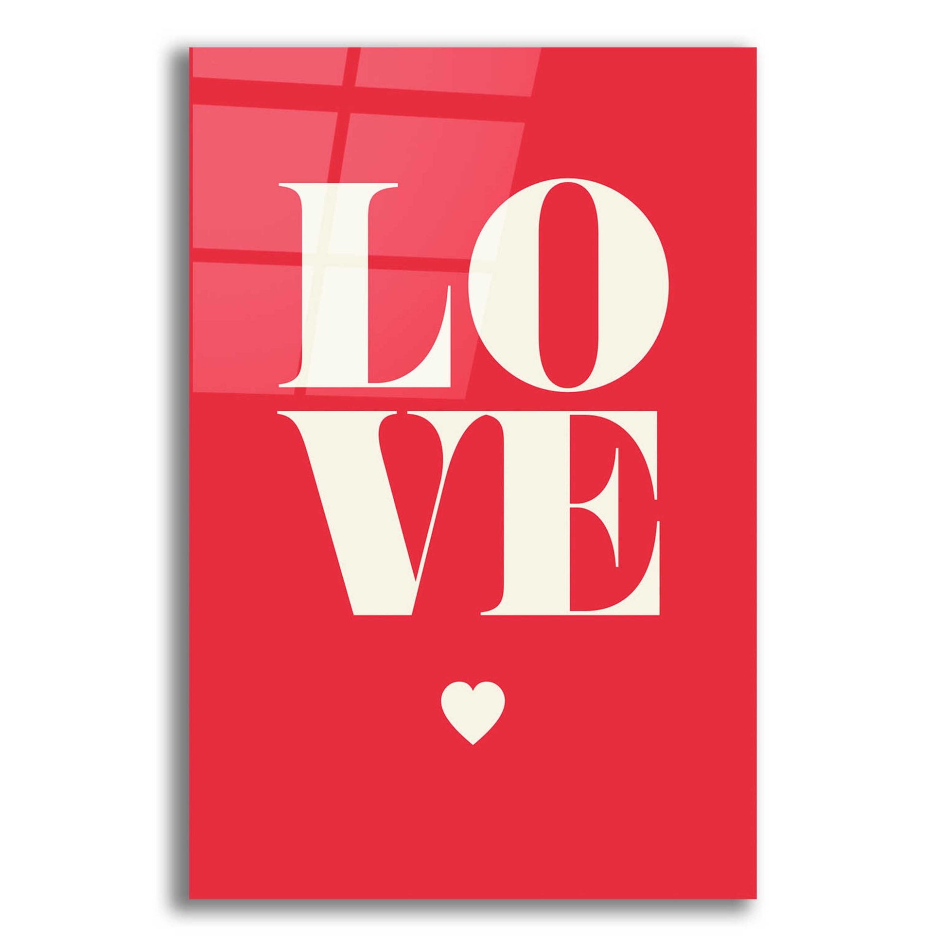 Epic Art 'Love' by GraphINC, Acrylic Glass Wall Art,12x16