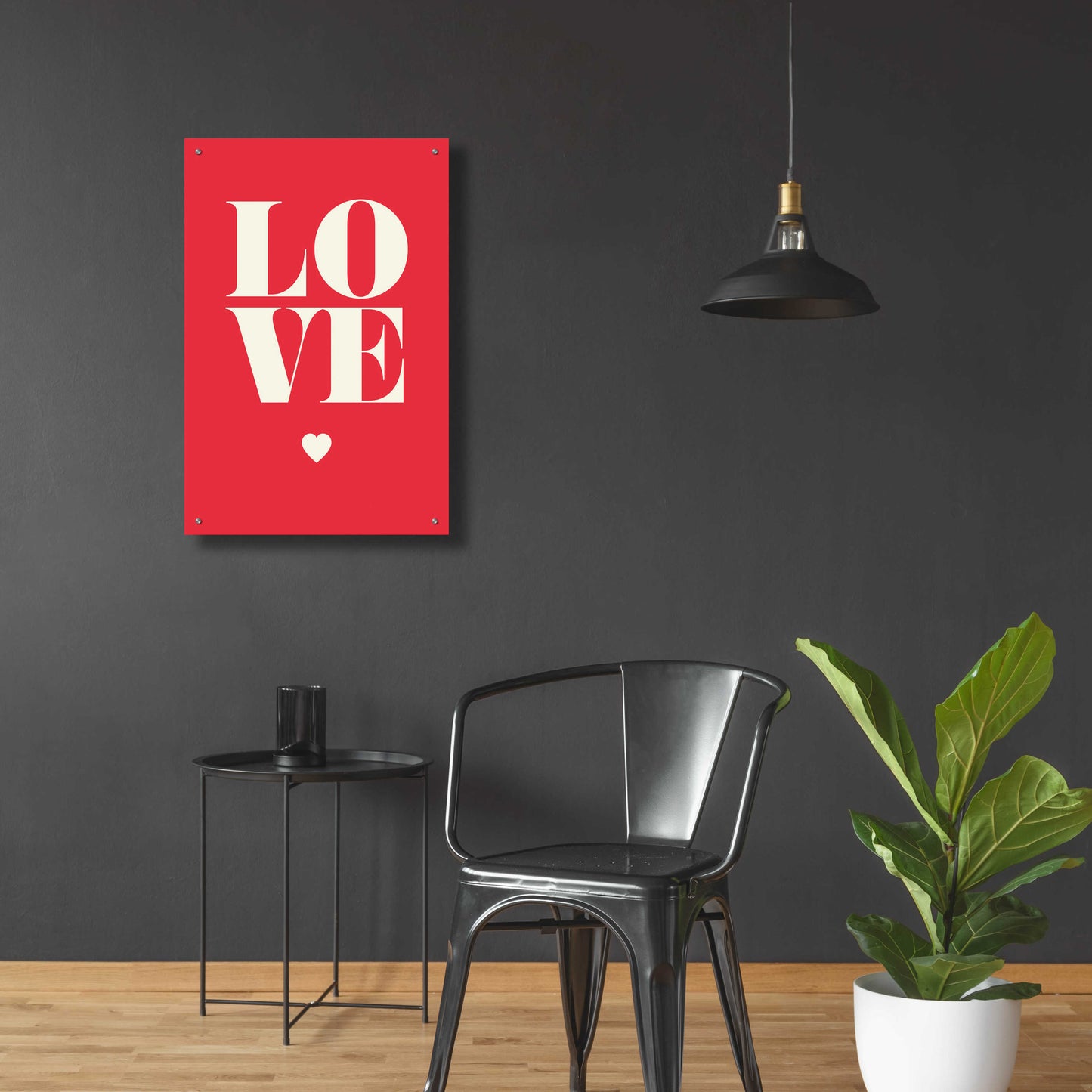 Epic Art 'Love' by GraphINC, Acrylic Glass Wall Art,24x36