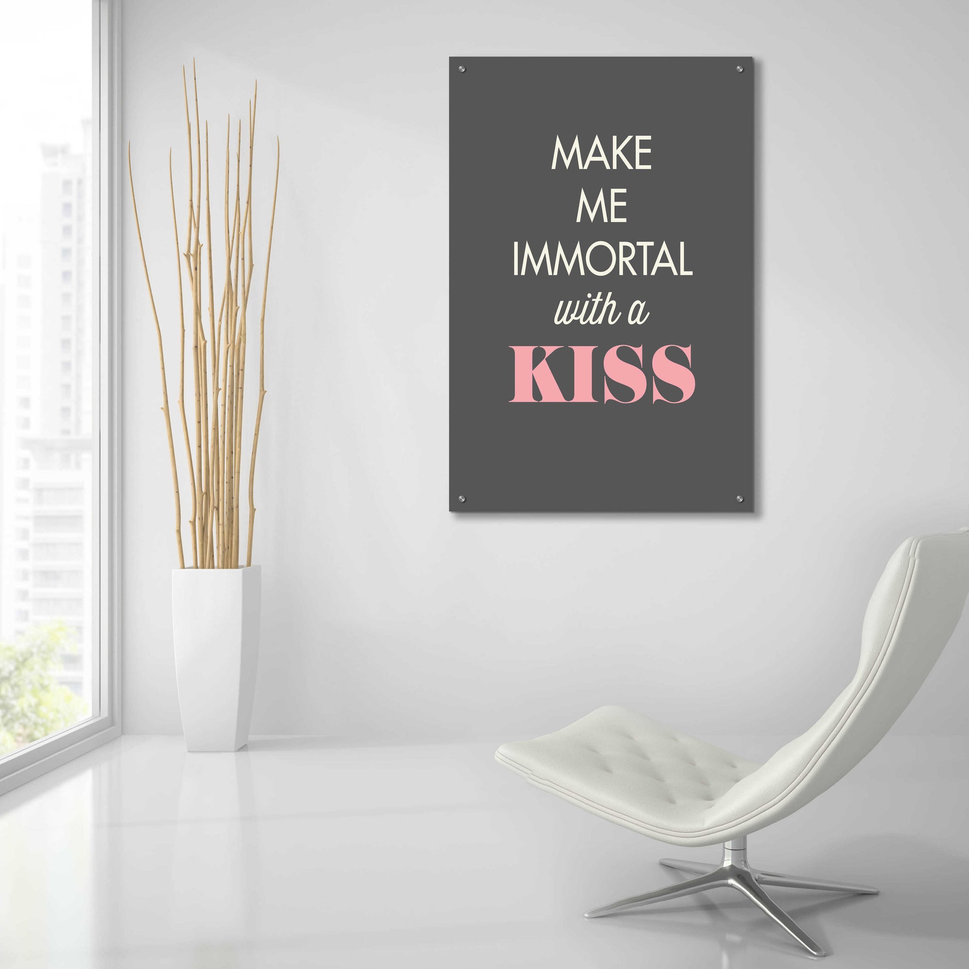 Epic Art 'Make Me Immortal' by GraphINC, Acrylic Glass Wall Art,24x36