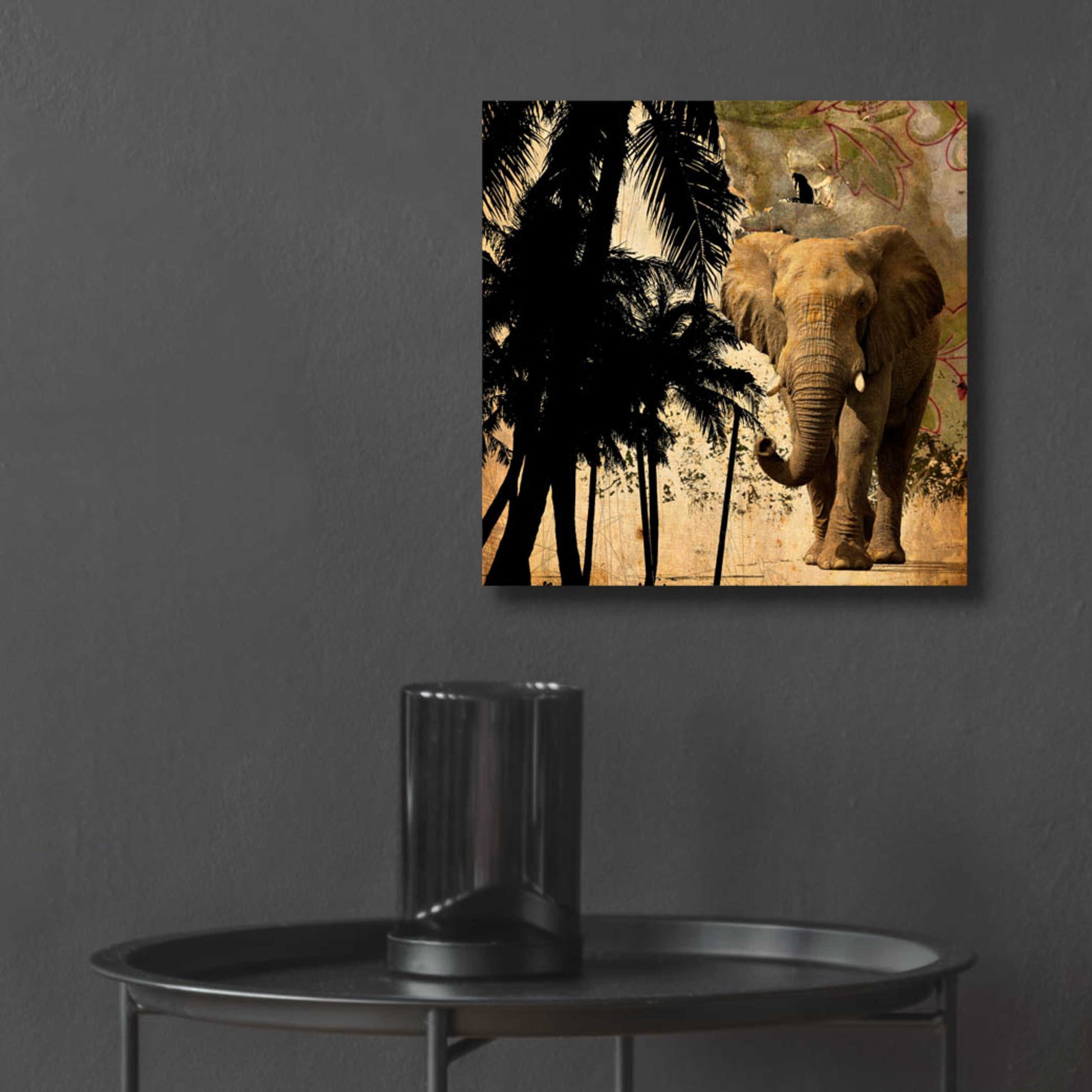 Epic Art 'Mighty Elephant 2' by GraphINC, Acrylic Glass Wall Art,12x12