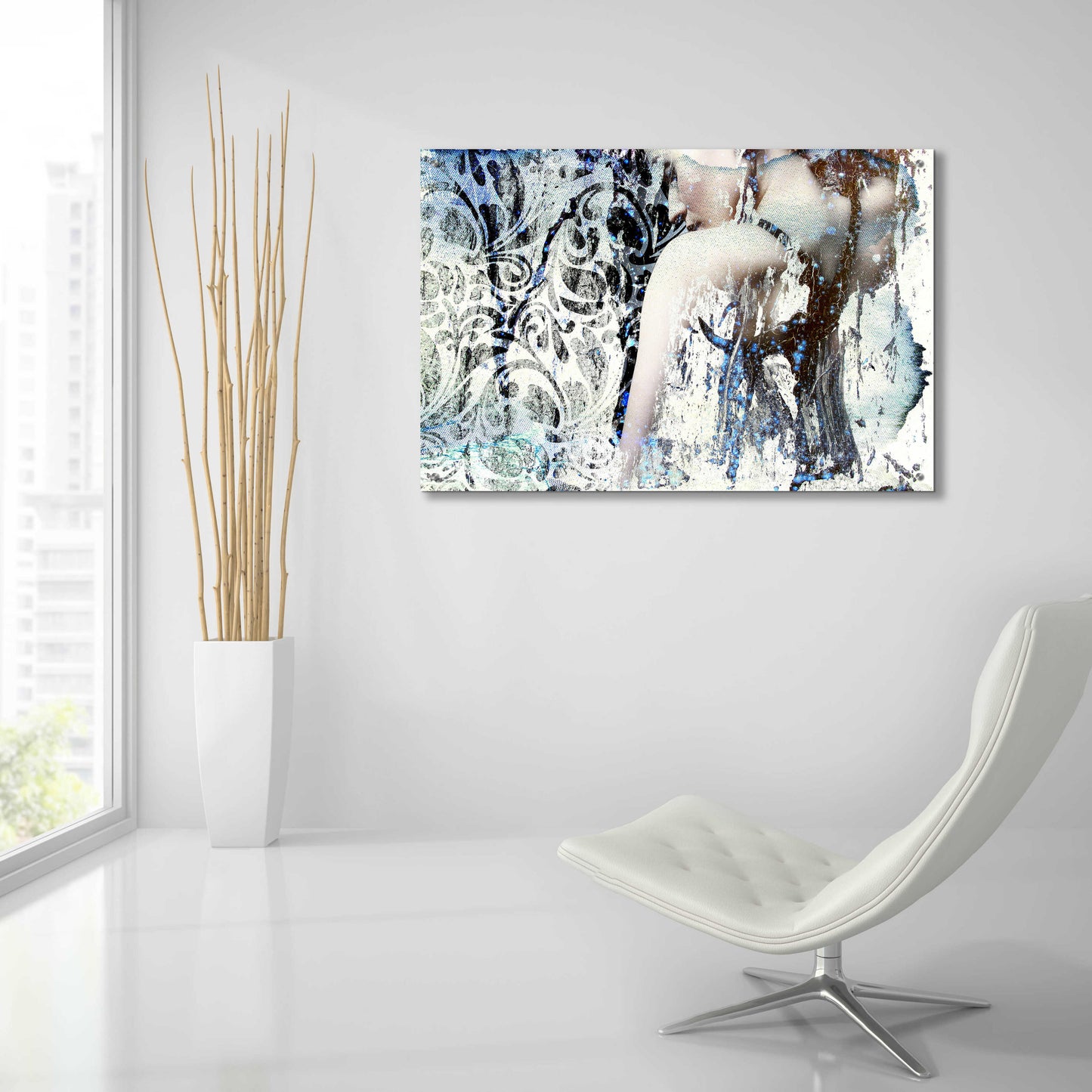 Epic Art 'Mystery Girl' by GraphINC, Acrylic Glass Wall Art,36x24