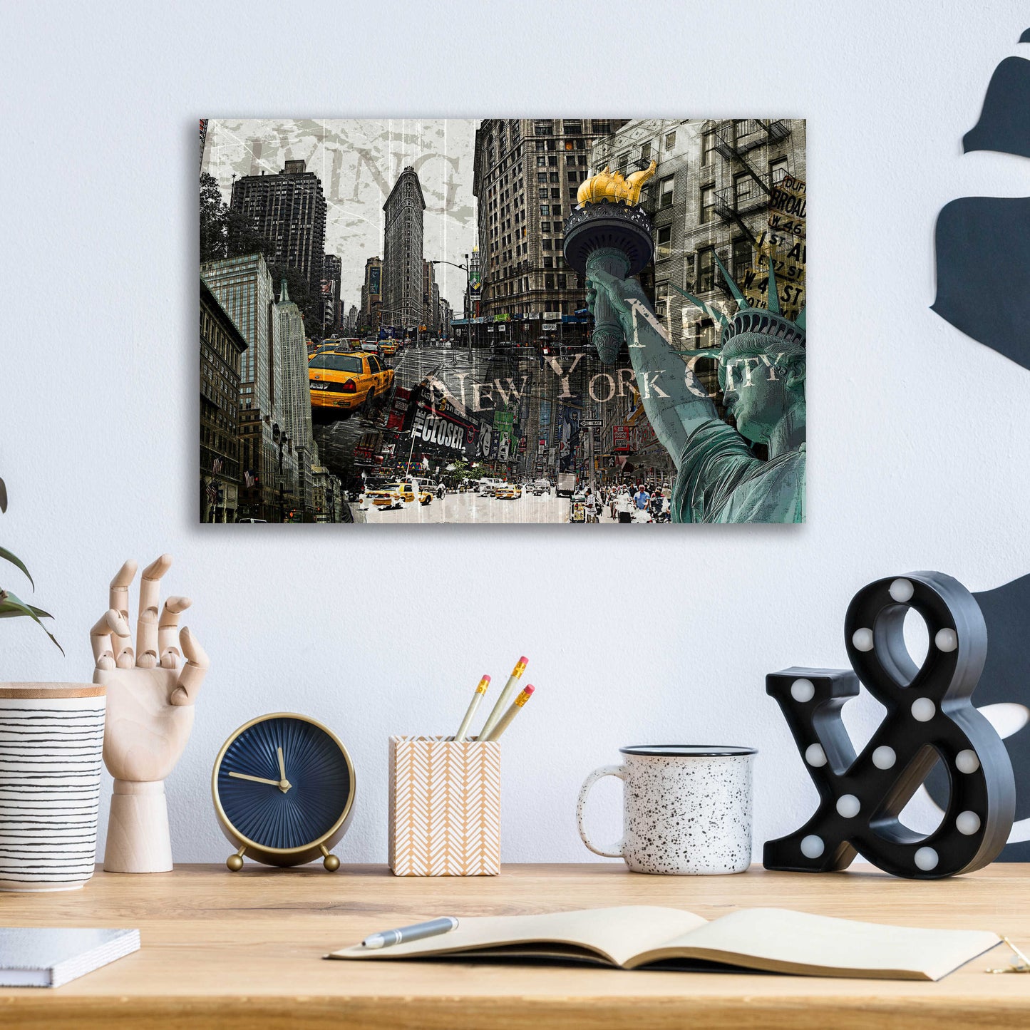 Epic Art 'New York' by GraphINC, Acrylic Glass Wall Art,16x12