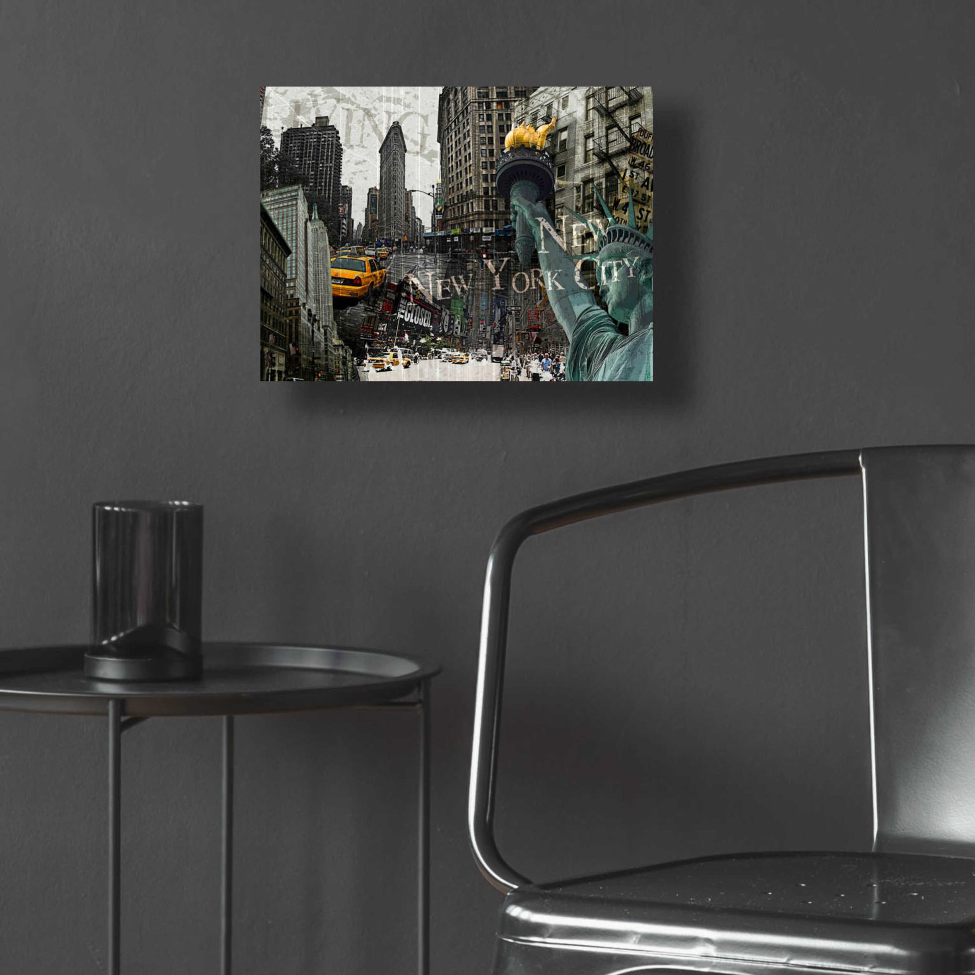 Epic Art 'New York' by GraphINC, Acrylic Glass Wall Art,16x12