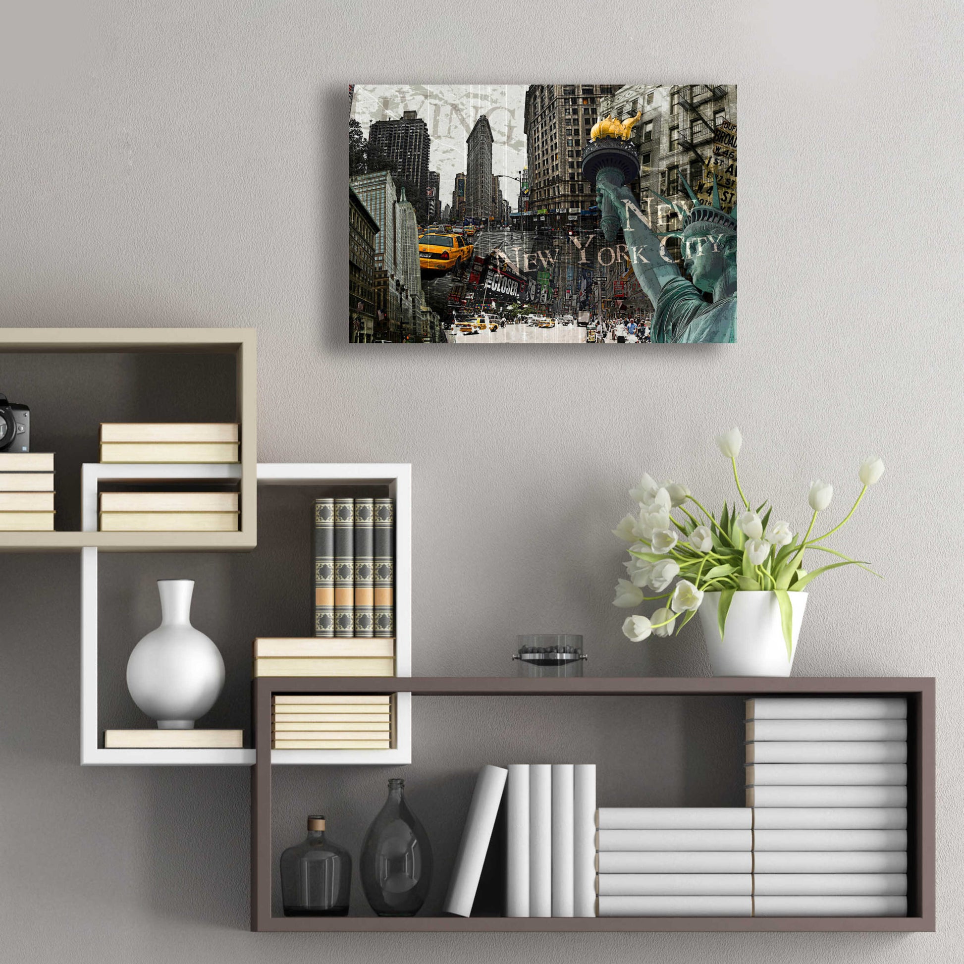 Epic Art 'New York' by GraphINC, Acrylic Glass Wall Art,24x16