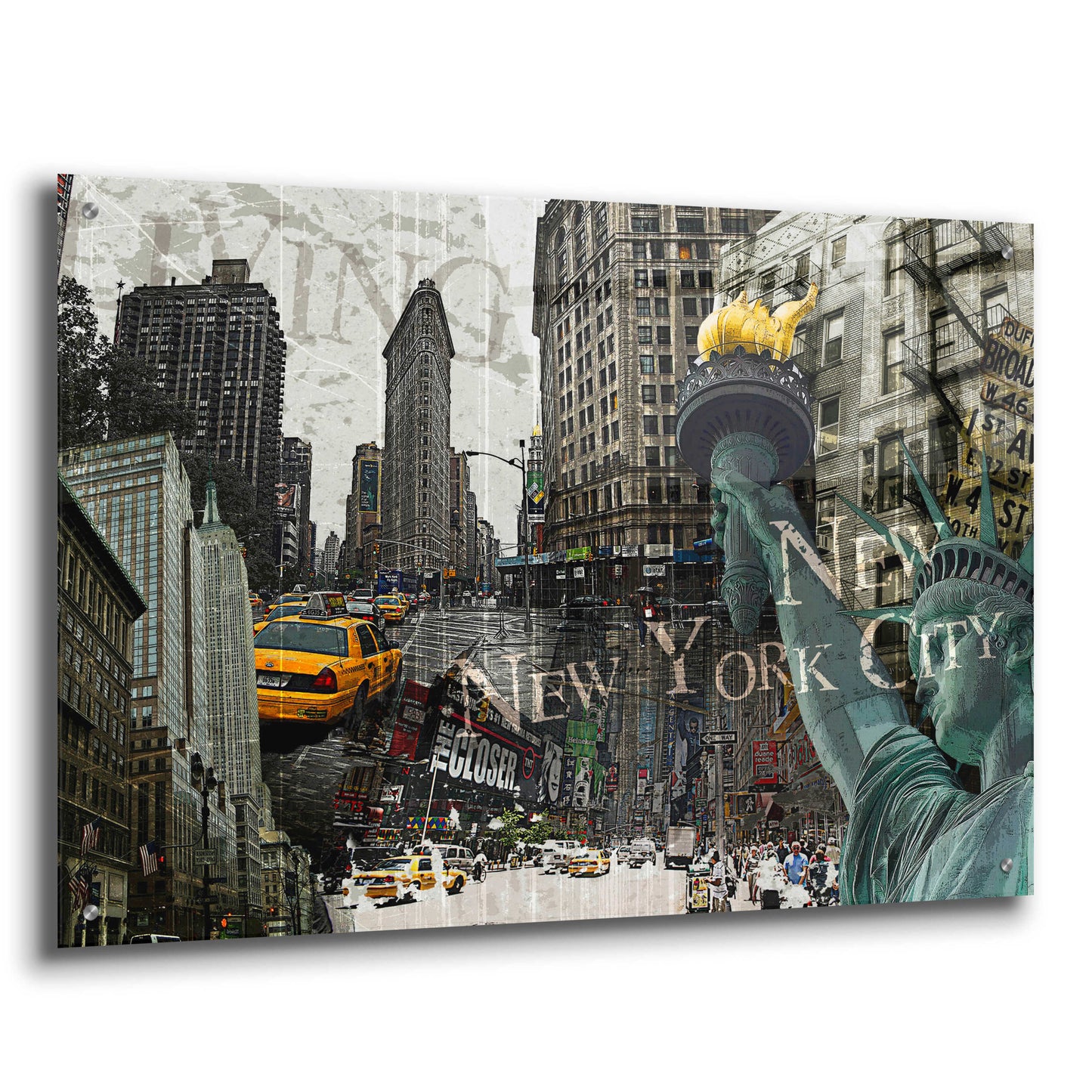 Epic Art 'New York' by GraphINC, Acrylic Glass Wall Art,36x24