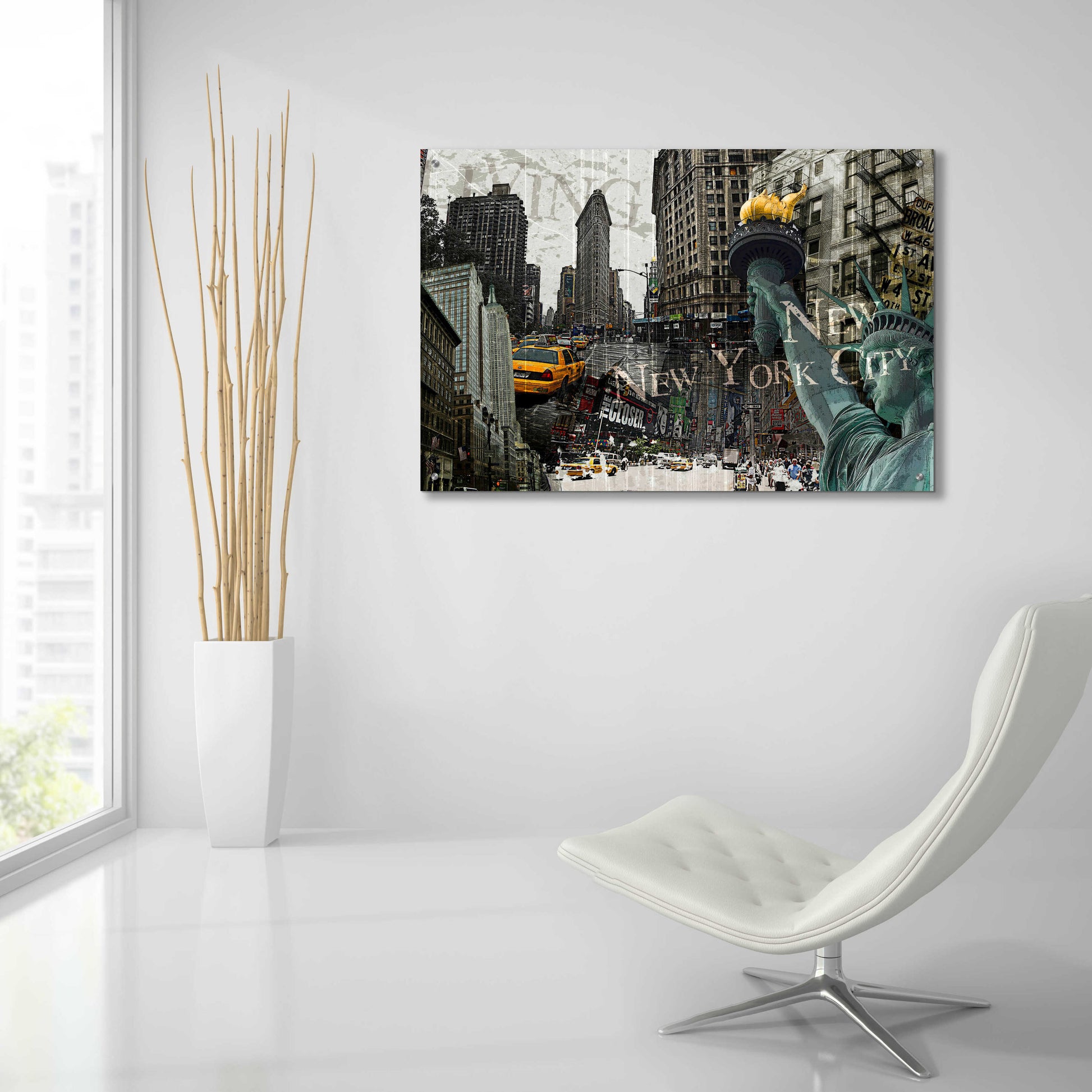 Epic Art 'New York' by GraphINC, Acrylic Glass Wall Art,36x24