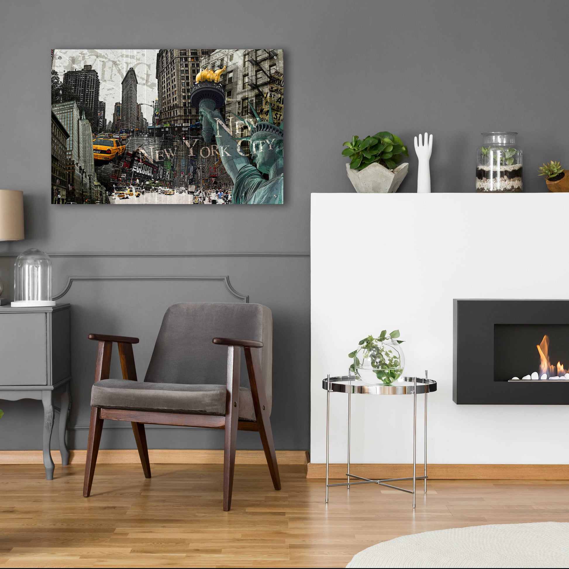 Epic Art 'New York' by GraphINC, Acrylic Glass Wall Art,36x24