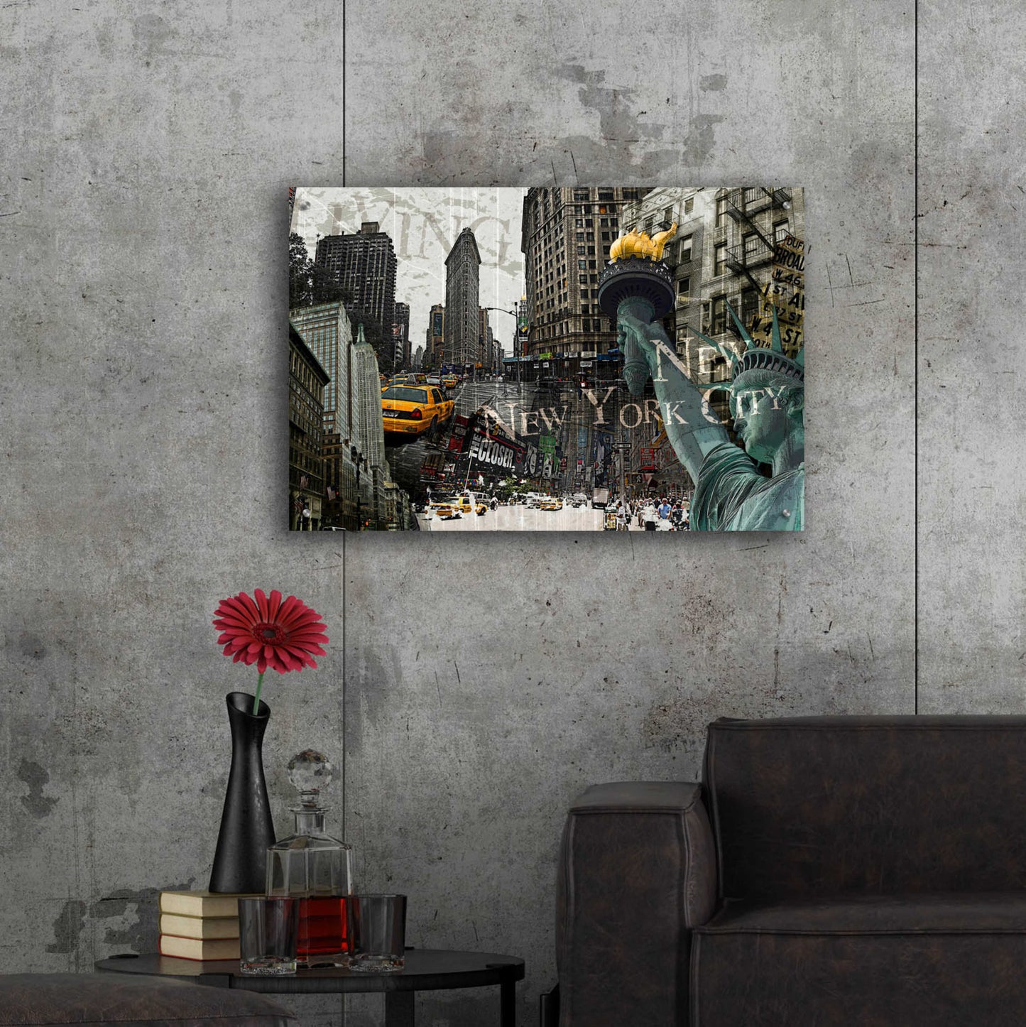 Epic Art 'New York' by GraphINC, Acrylic Glass Wall Art,36x24