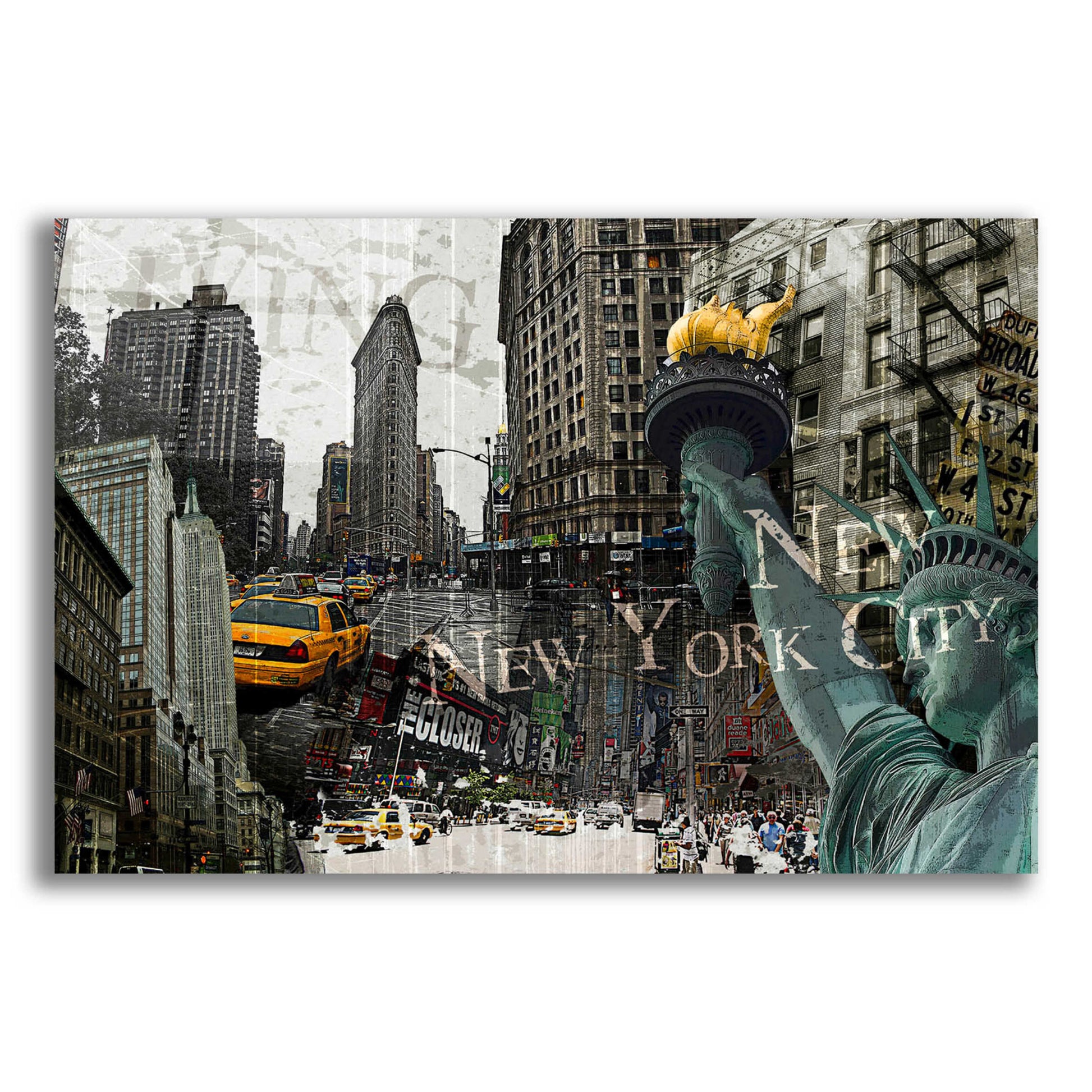 Epic Art 'New York' by GraphINC, Acrylic Glass Wall Art