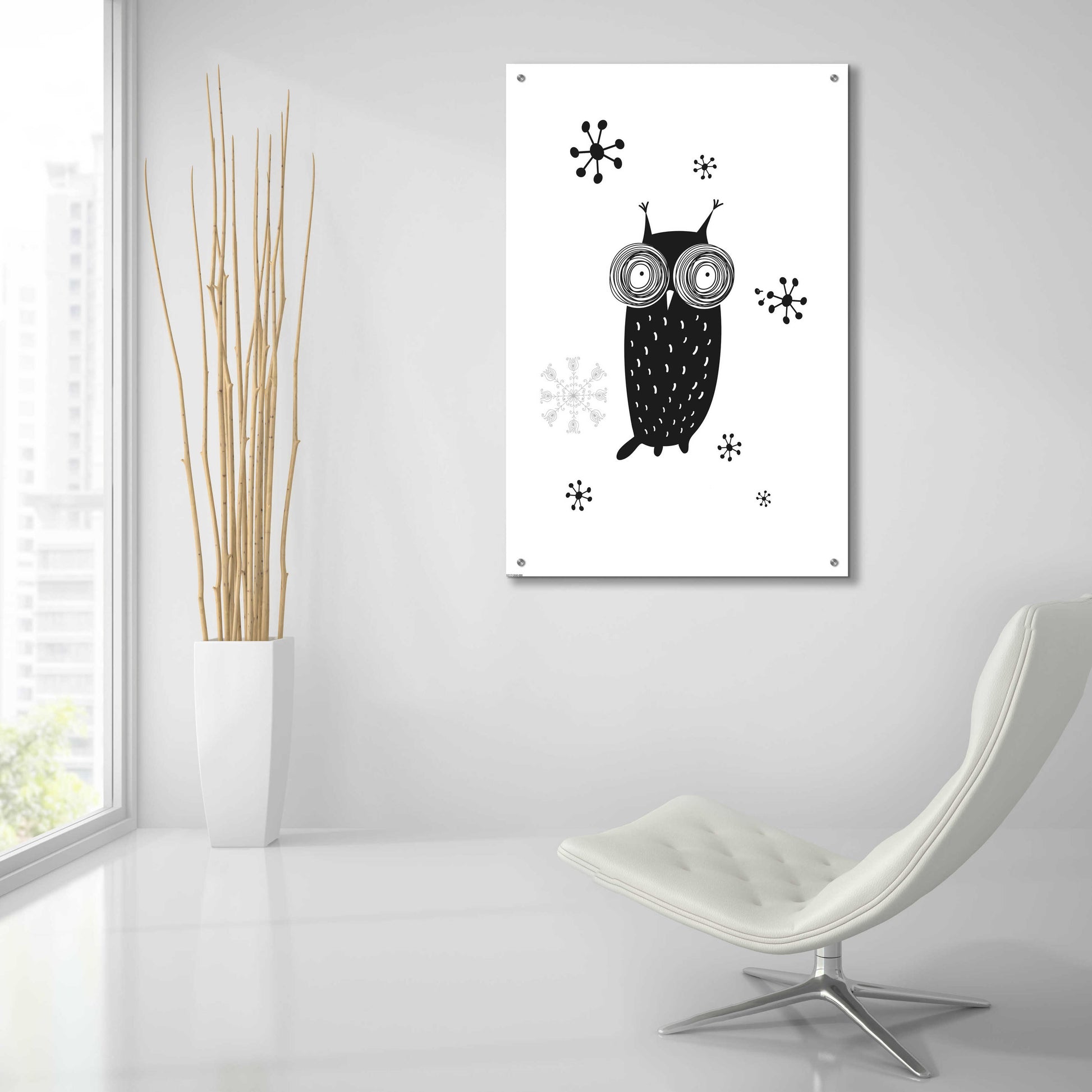 Epic Art 'Owl I' by GraphINC, Acrylic Glass Wall Art,24x36