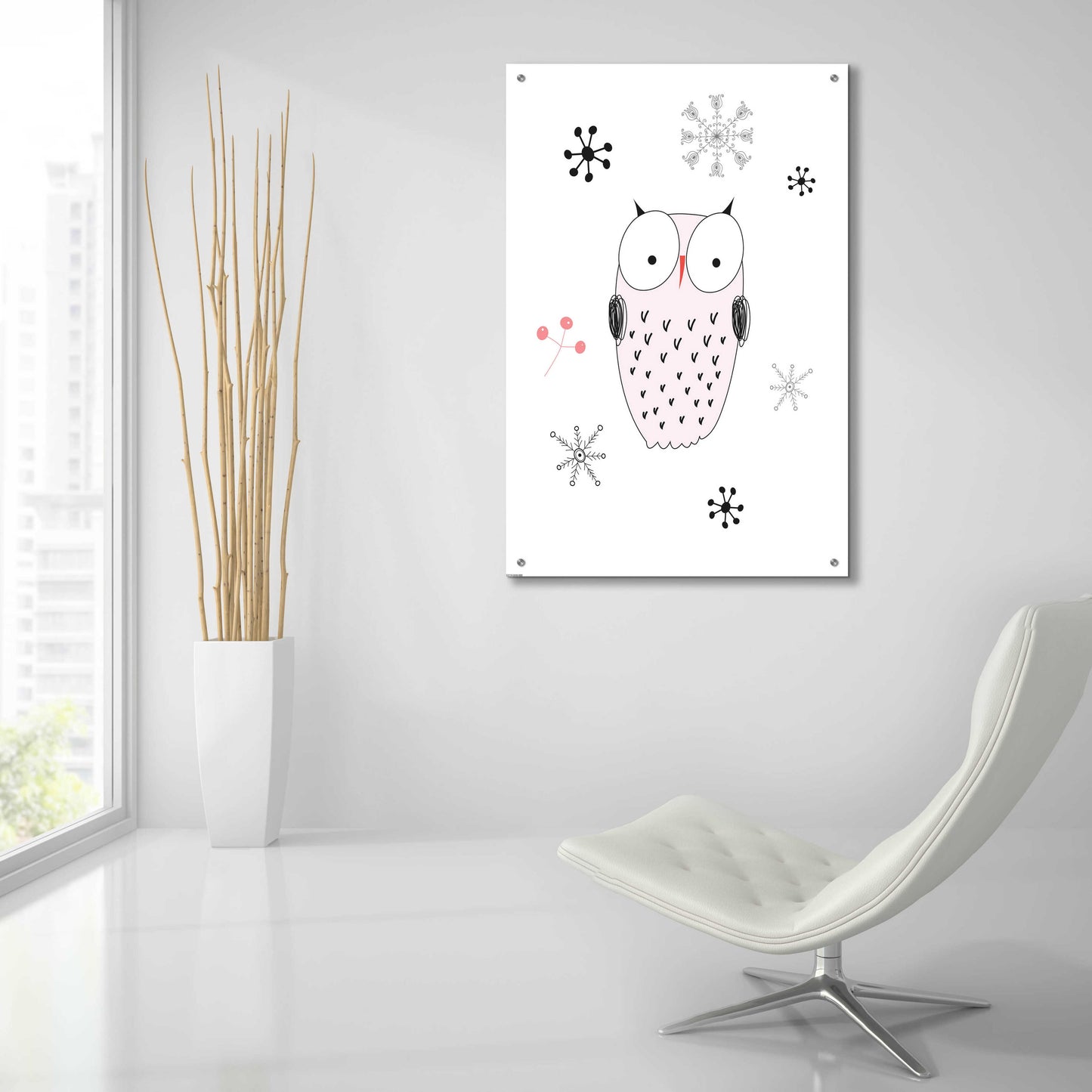 Epic Art 'Owl III' by GraphINC, Acrylic Glass Wall Art,24x36