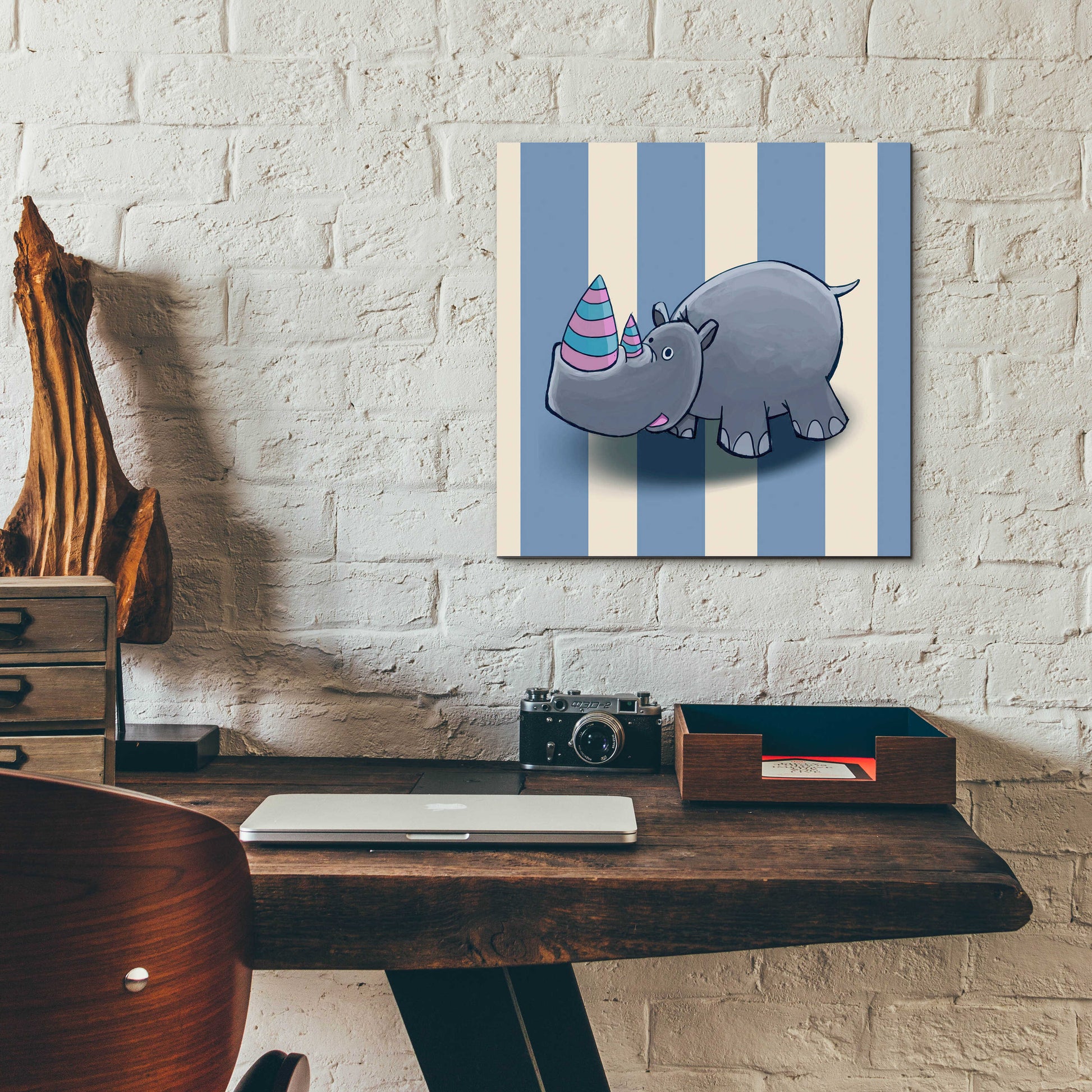 Epic Art 'Rhino' by GraphINC, Acrylic Glass Wall Art,12x12