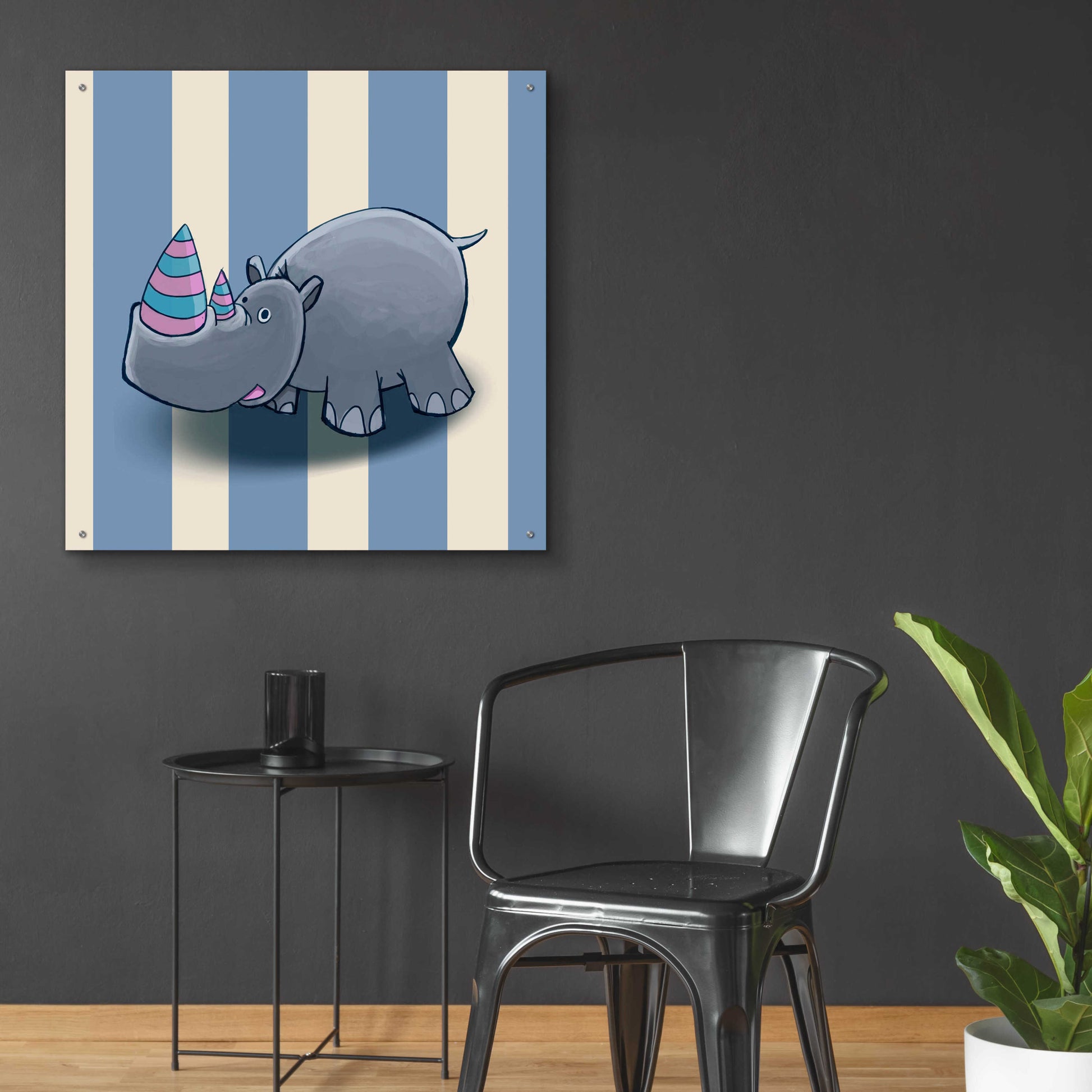 Epic Art 'Rhino' by GraphINC, Acrylic Glass Wall Art,36x36