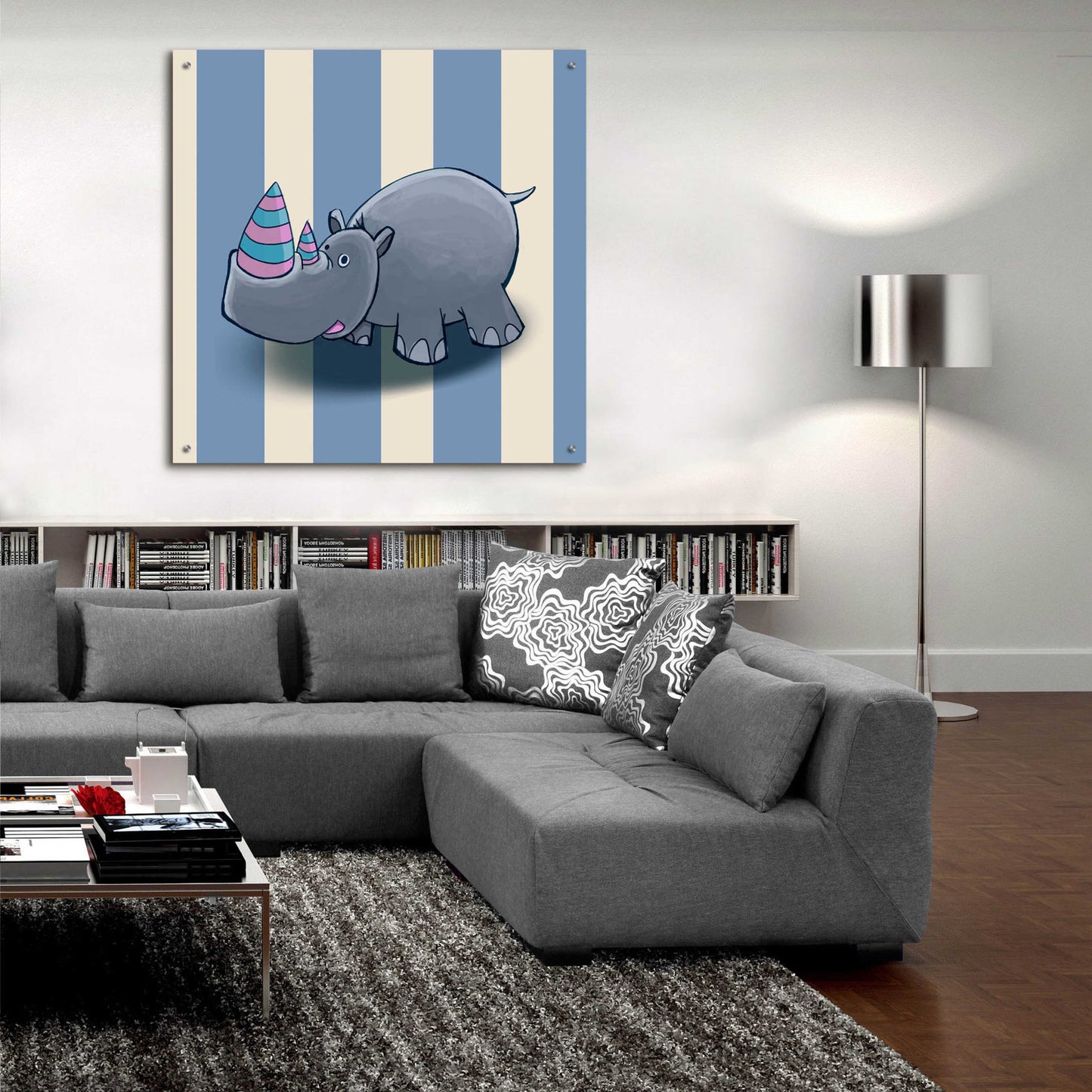 Epic Art 'Rhino' by GraphINC, Acrylic Glass Wall Art,36x36