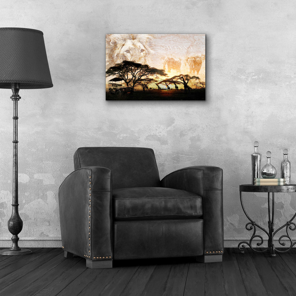 Epic Art 'Savanna' by GraphINC, Acrylic Glass Wall Art,24x16