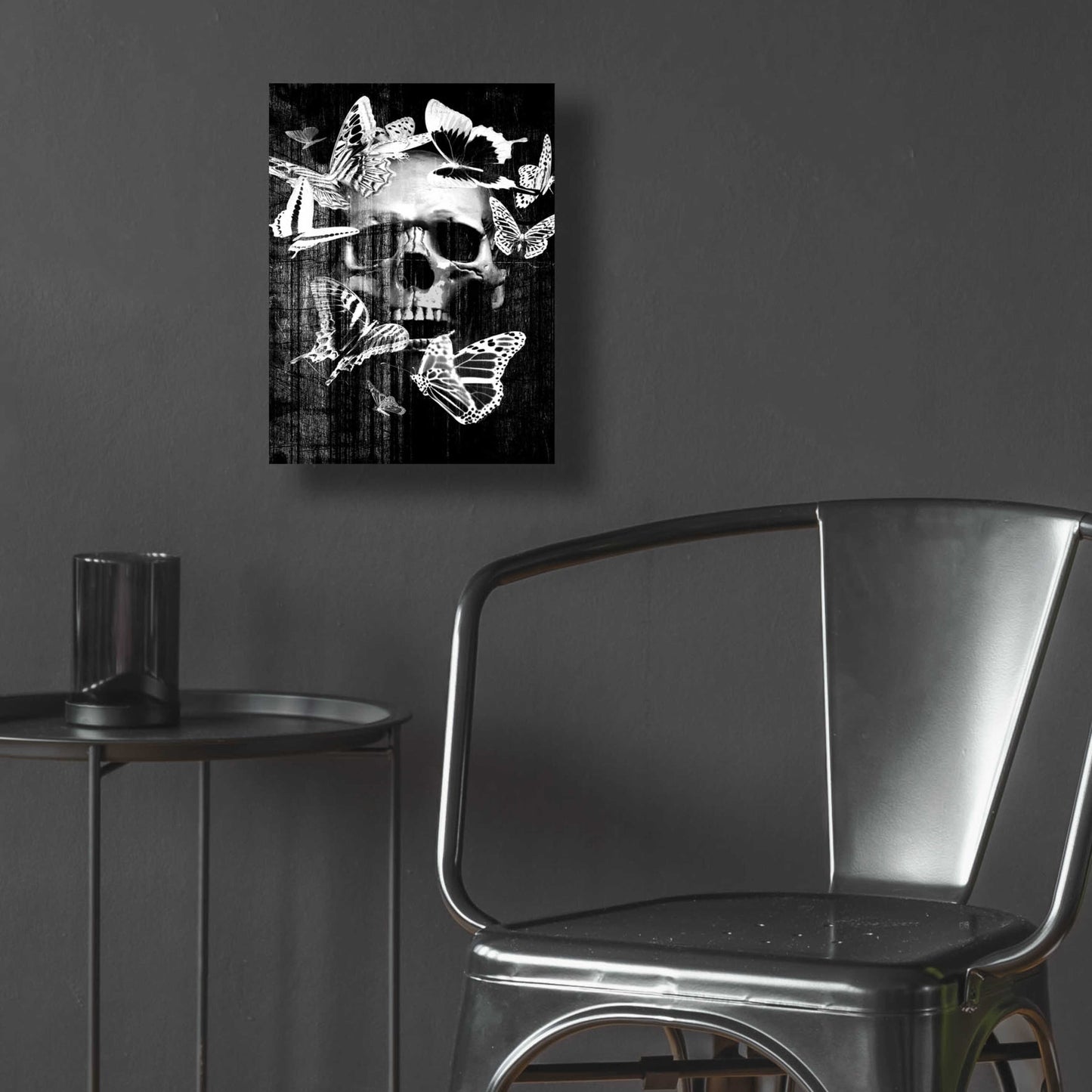 Epic Art 'Skull Butterfly Crown' by GraphINC, Acrylic Glass Wall Art,12x16