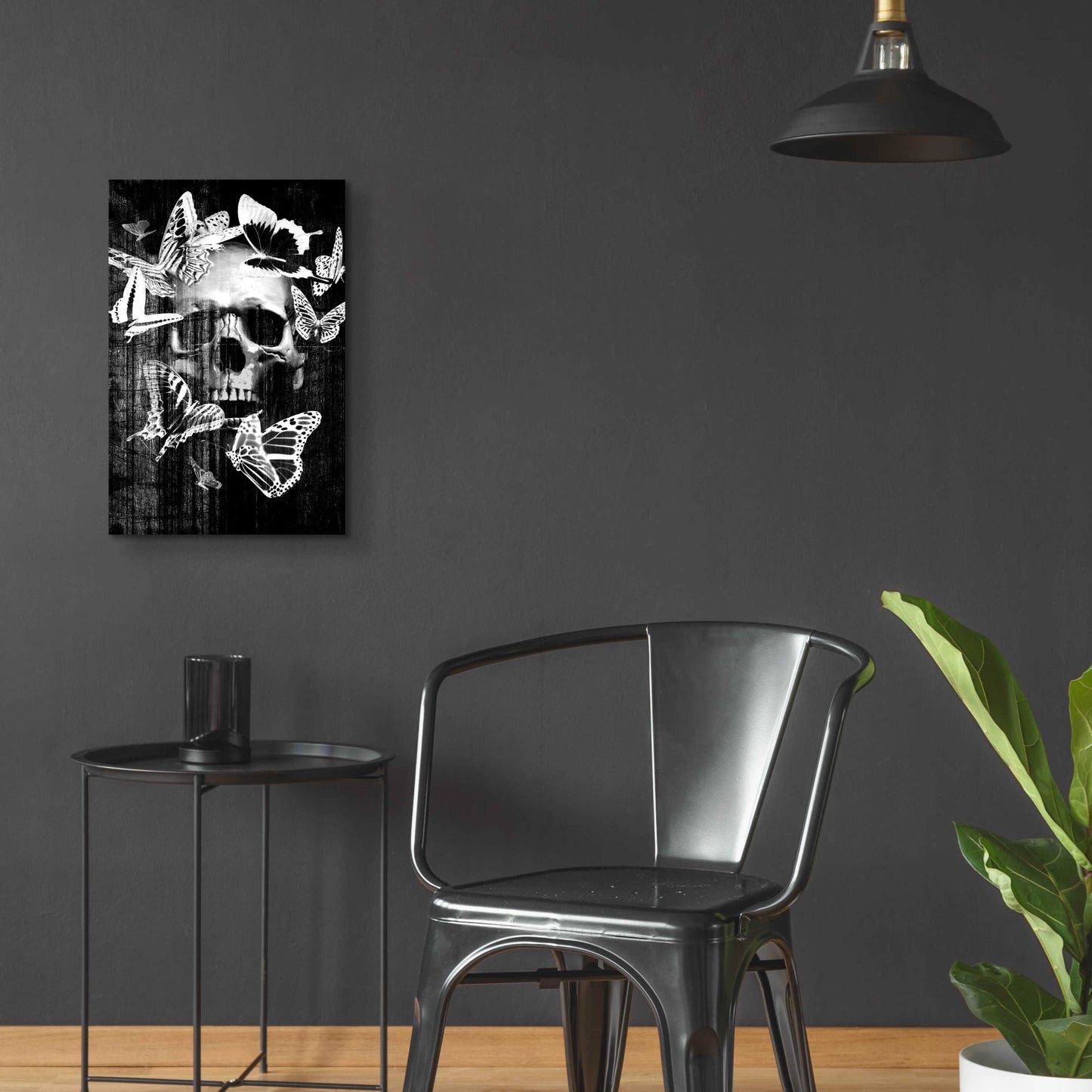 Epic Art 'Skull Butterfly Crown' by GraphINC, Acrylic Glass Wall Art,16x24