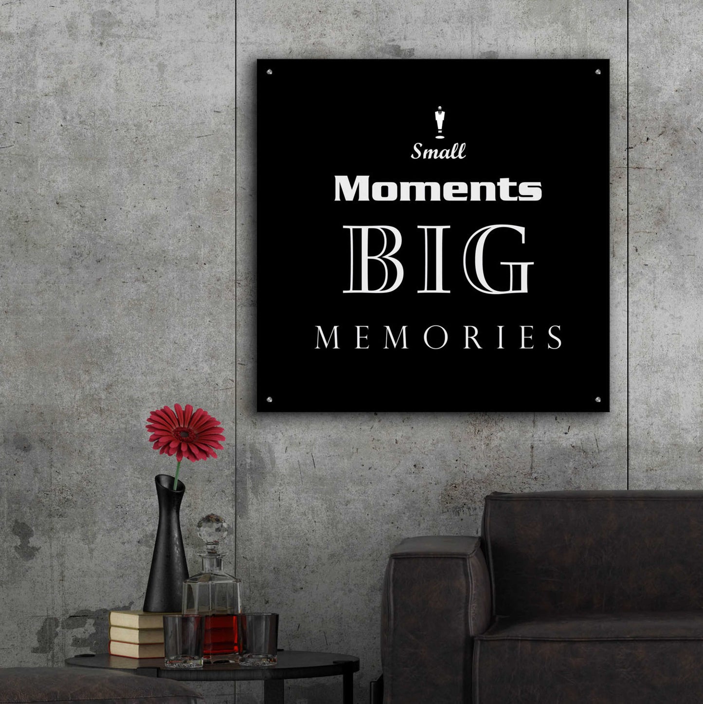 Epic Art 'Small Moments' by GraphINC, Acrylic Glass Wall Art,36x36