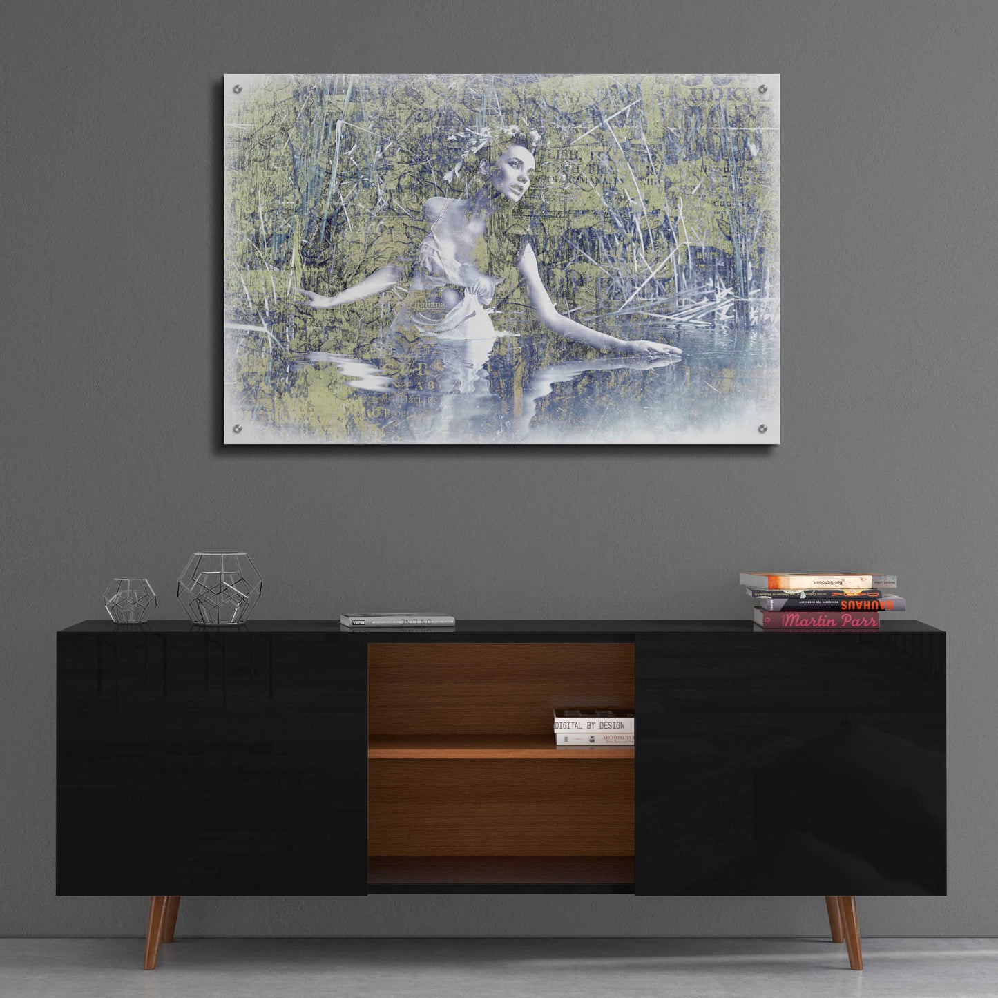 Epic Art 'Swan Lake' by GraphINC, Acrylic Glass Wall Art,36x24