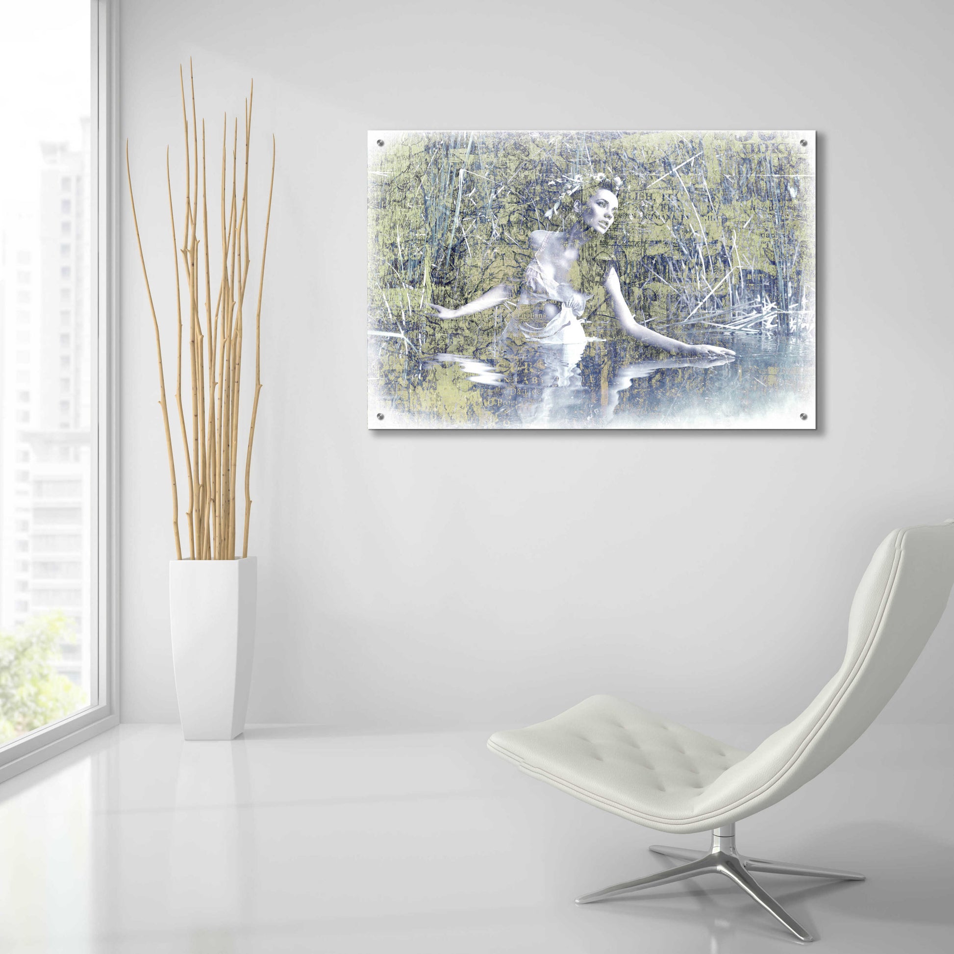 Epic Art 'Swan Lake' by GraphINC, Acrylic Glass Wall Art,36x24