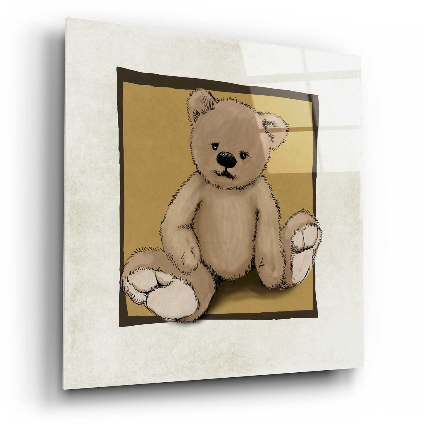 Epic Art 'Teddy Bear' by GraphINC, Acrylic Glass Wall Art,12x12