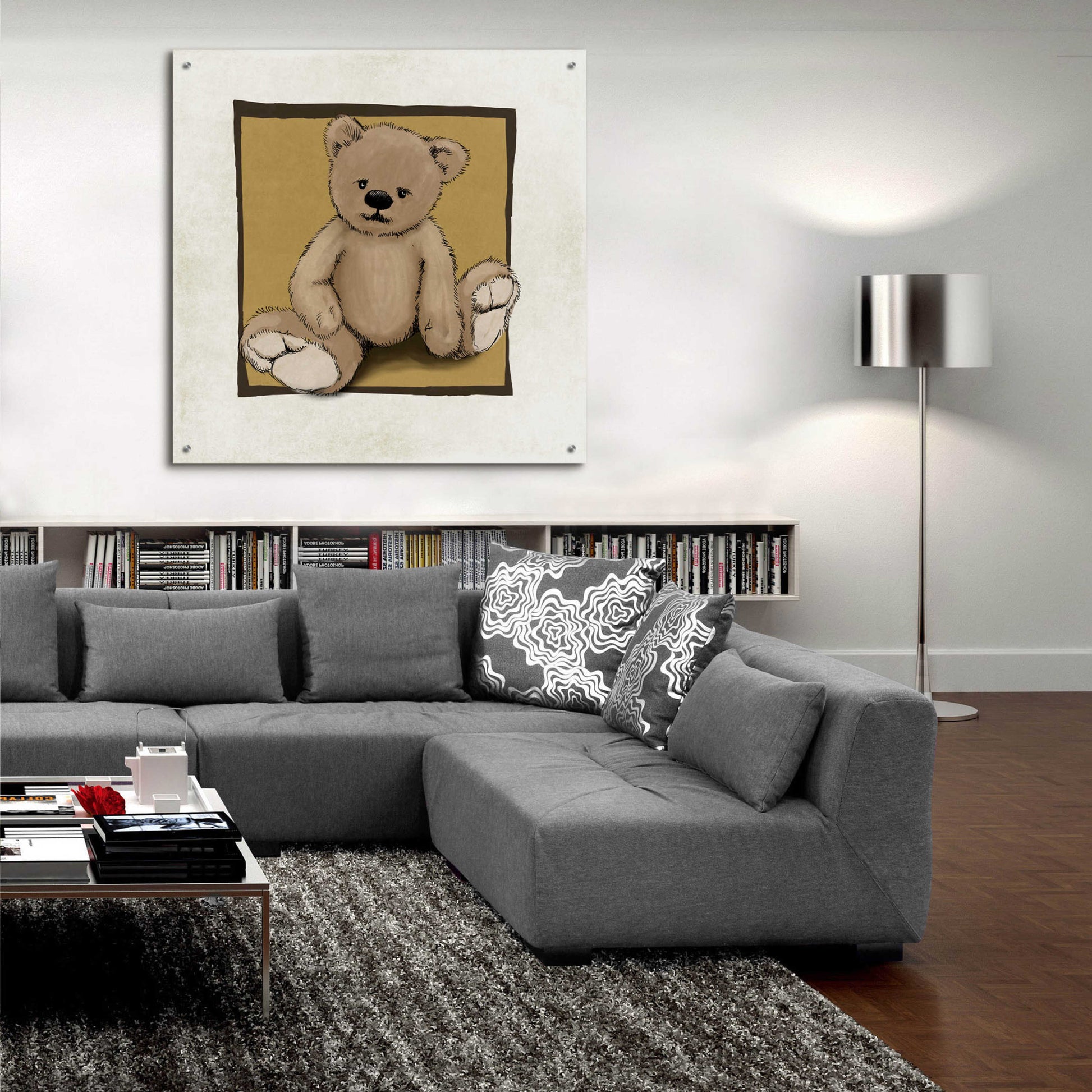 Epic Art 'Teddy Bear' by GraphINC, Acrylic Glass Wall Art,36x36