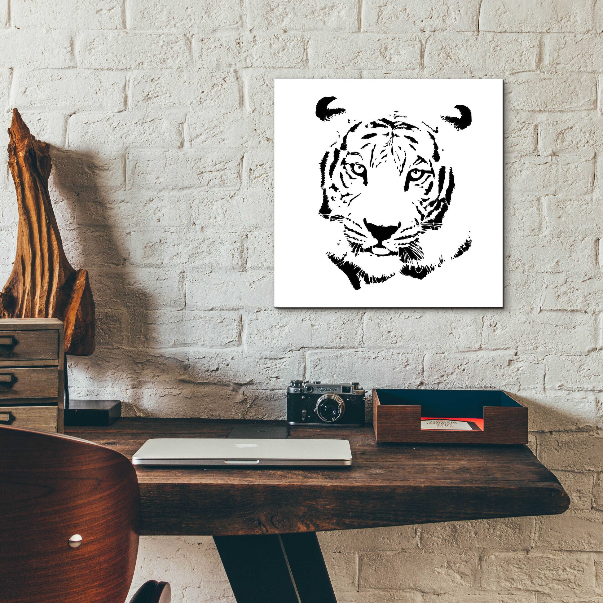 Epic Art 'Tiger' by GraphINC, Acrylic Glass Wall Art,12x12