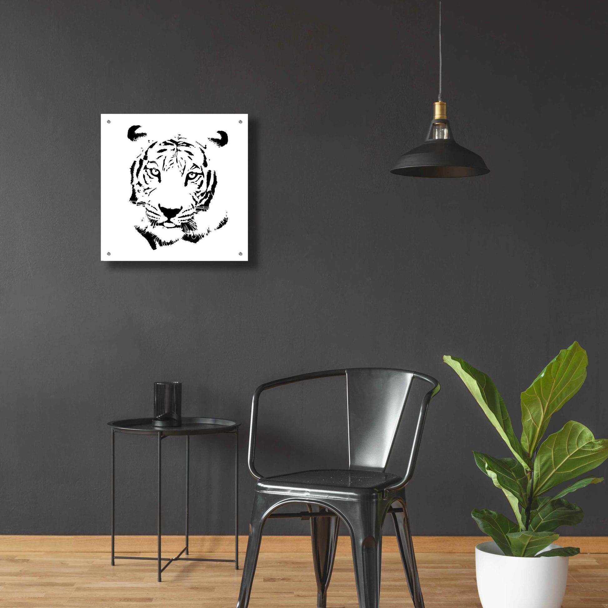 Epic Art 'Tiger' by GraphINC, Acrylic Glass Wall Art,24x24