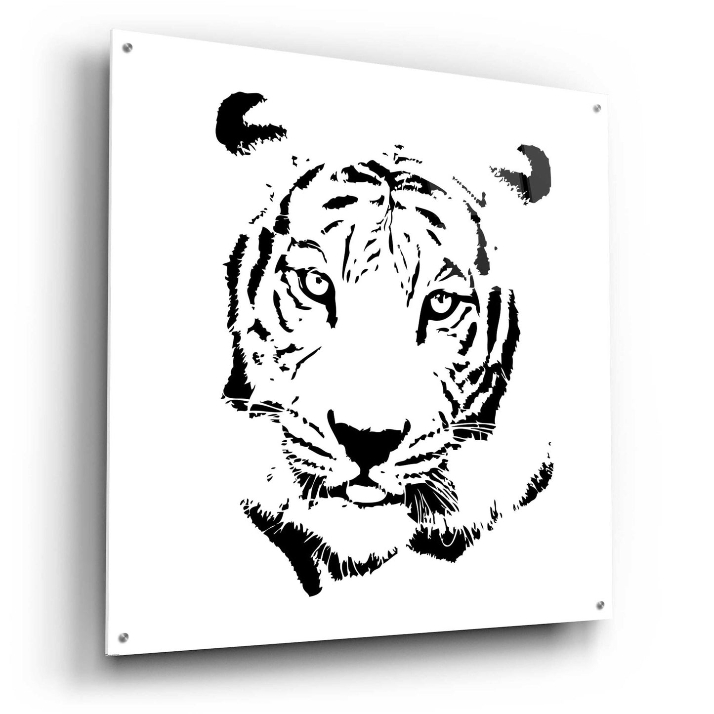 Epic Art 'Tiger' by GraphINC, Acrylic Glass Wall Art,36x36