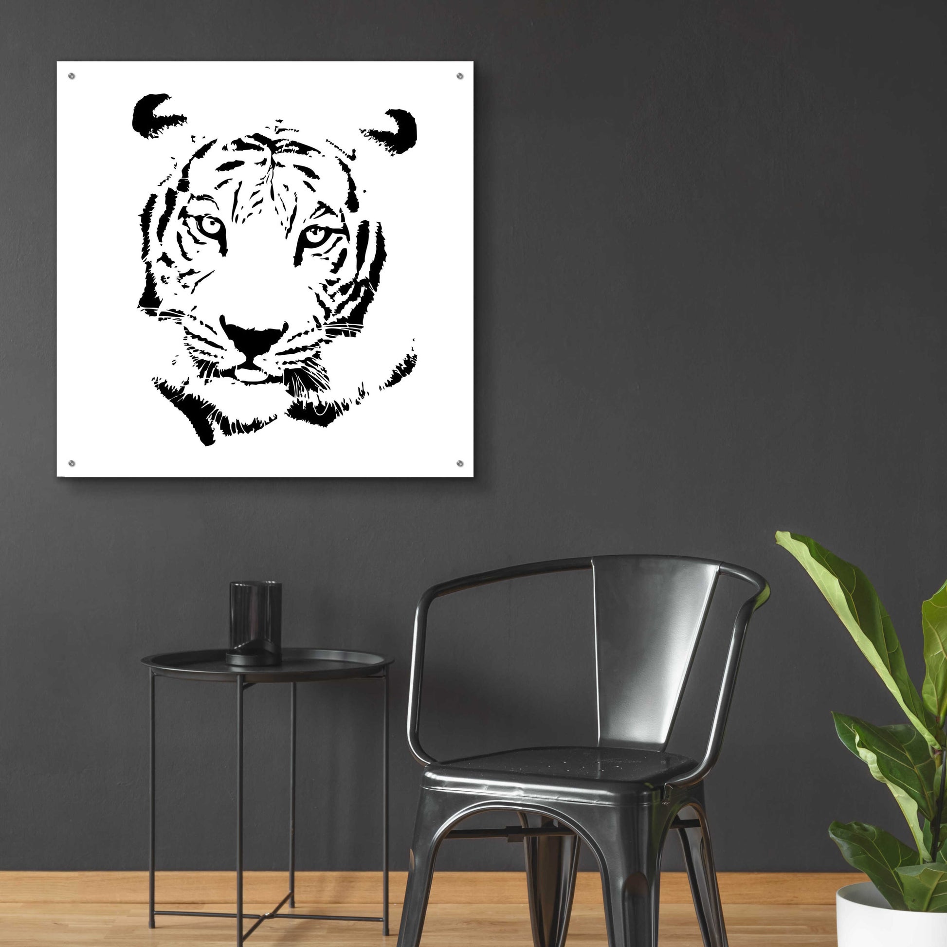 Epic Art 'Tiger' by GraphINC, Acrylic Glass Wall Art,36x36