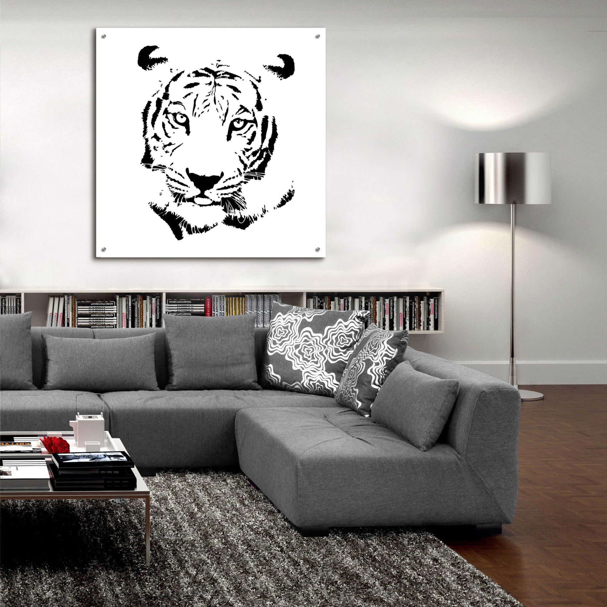 Epic Art 'Tiger' by GraphINC, Acrylic Glass Wall Art,36x36