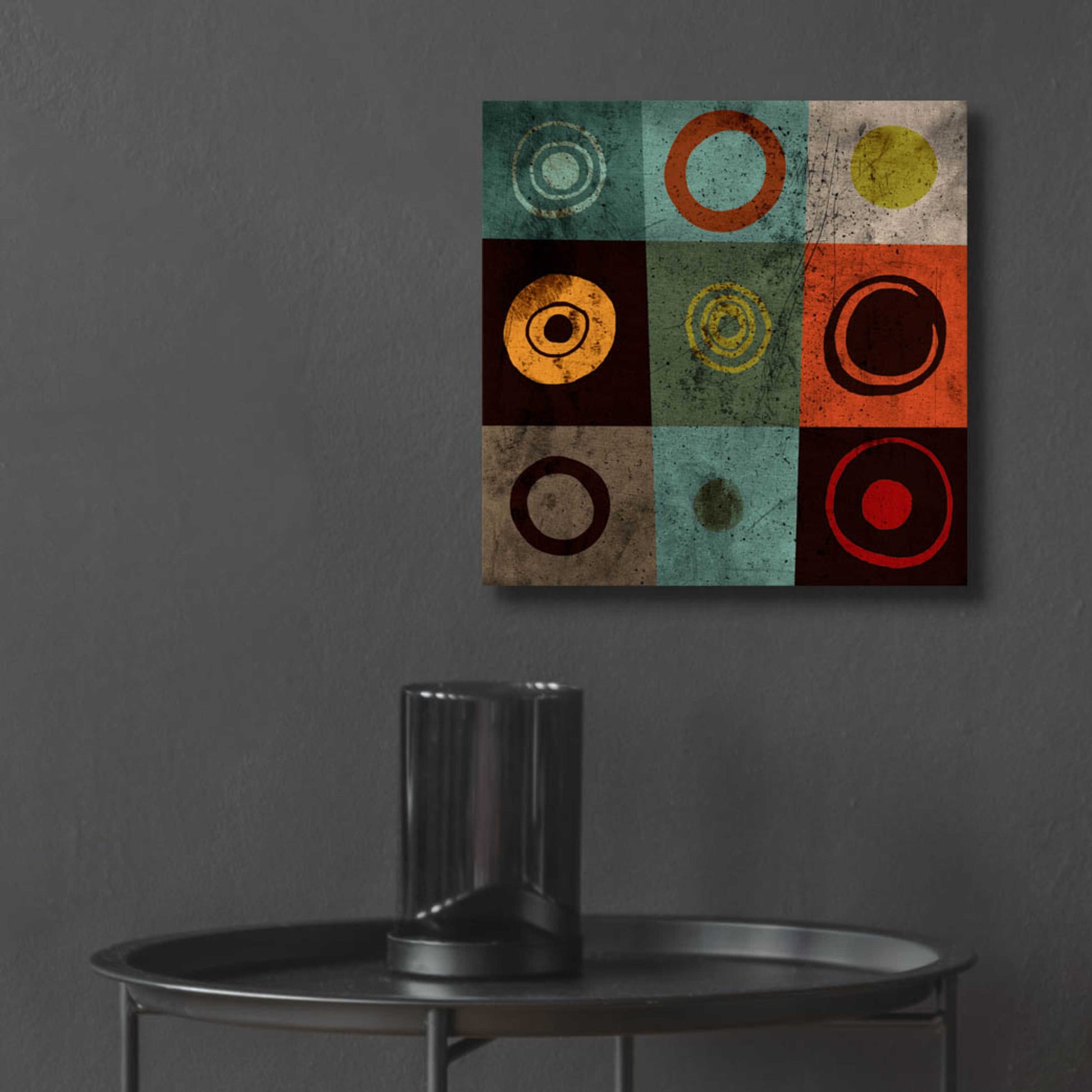 Epic Art 'Tiles Circles' by GraphINC, Acrylic Glass Wall Art,12x12