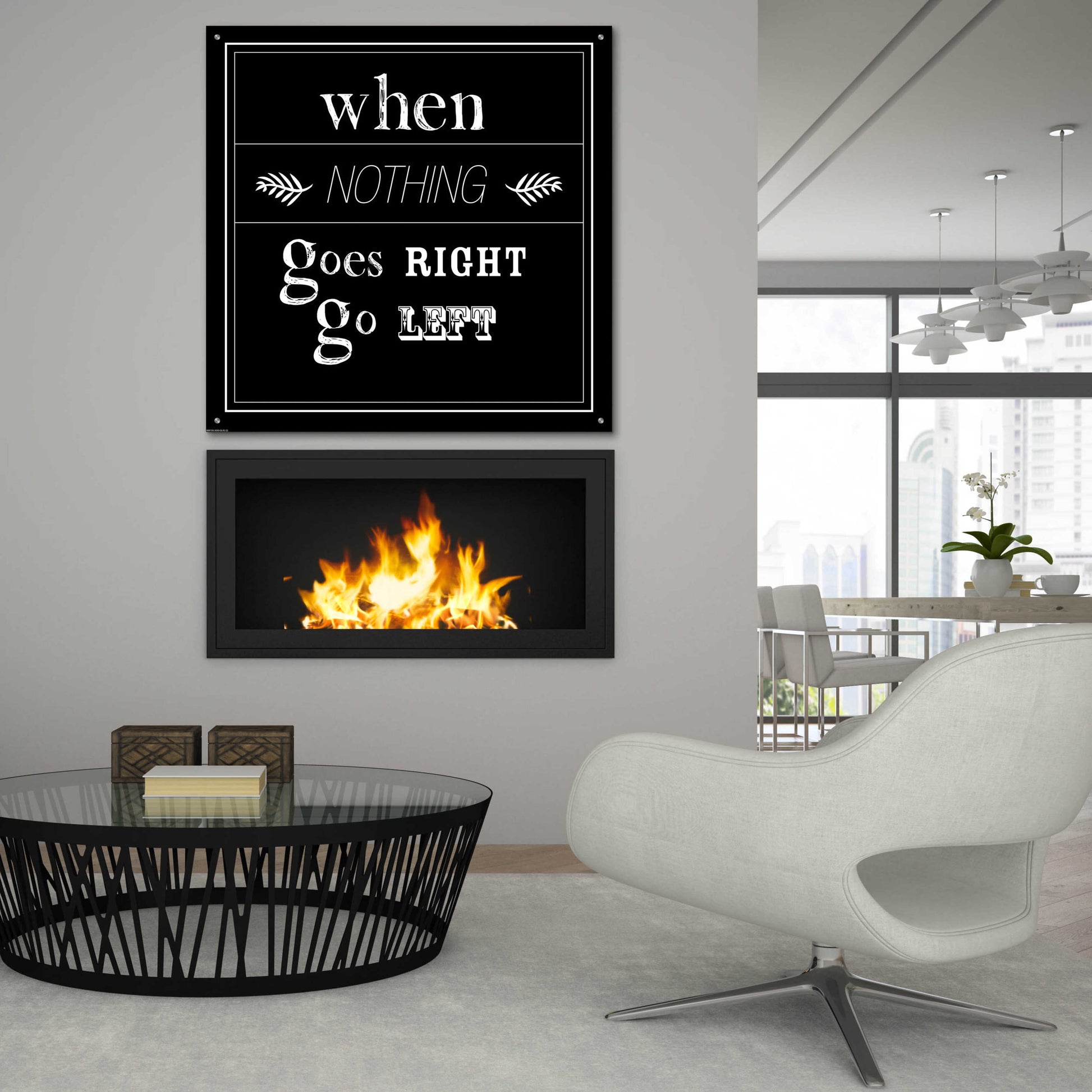 Epic Art 'When Nothing Goes Right' by GraphINC, Acrylic Glass Wall Art,36x36