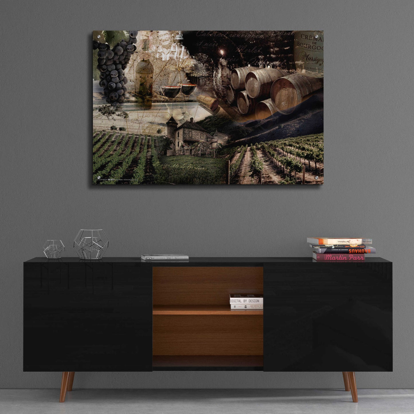 Epic Art 'Wine' by GraphINC, Acrylic Glass Wall Art,36x24