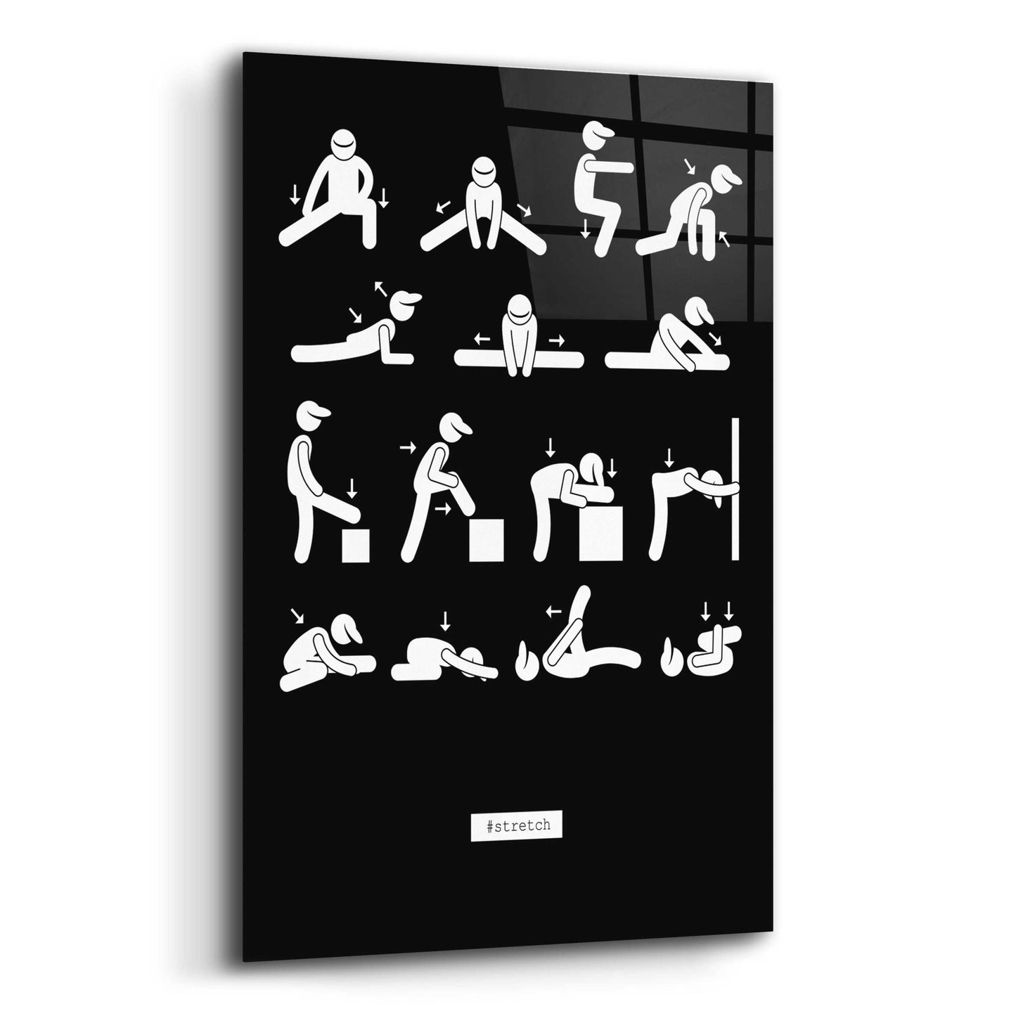 Epic Art 'Workout' by GraphINC, Acrylic Glass Wall Art,12x16