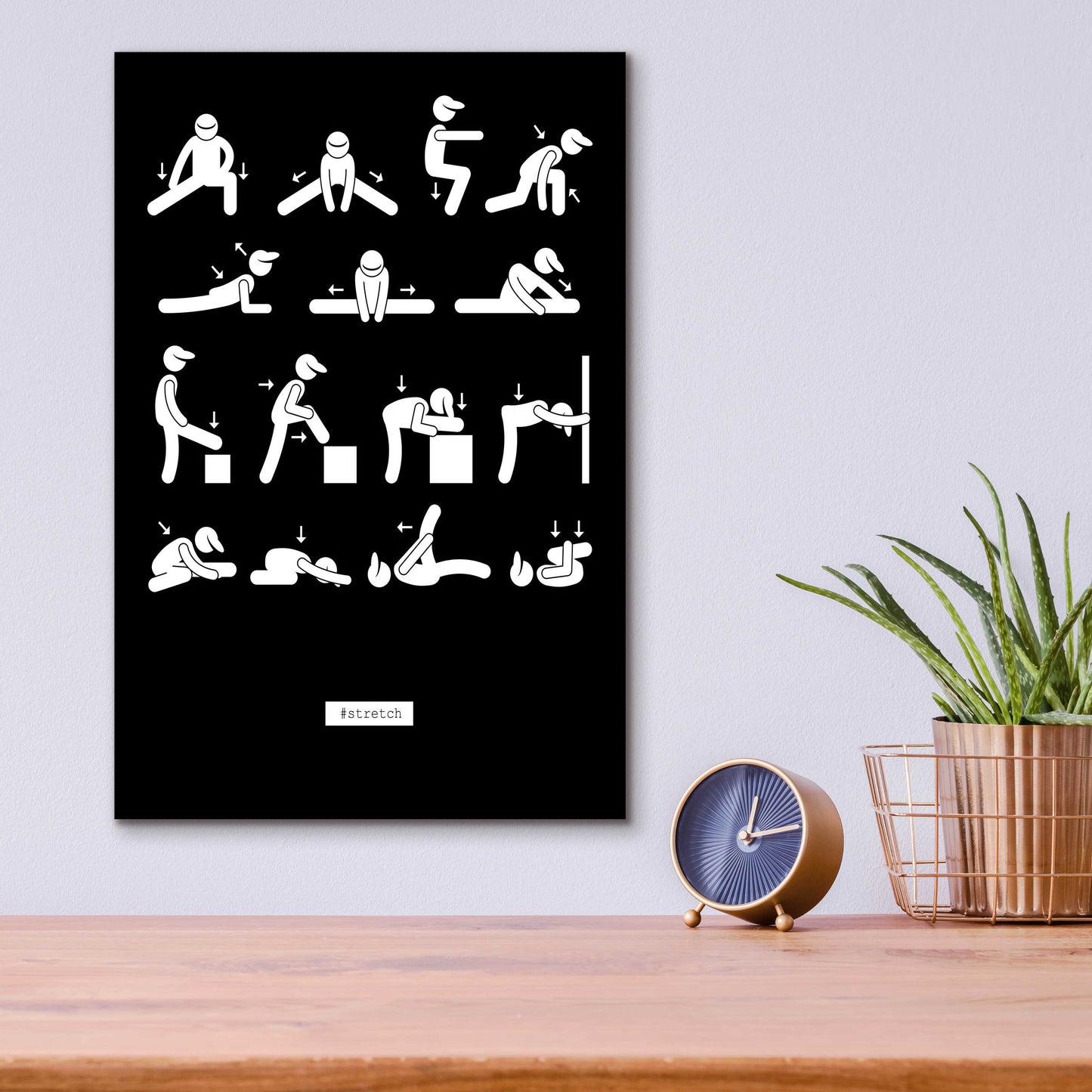 Epic Art 'Workout' by GraphINC, Acrylic Glass Wall Art,12x16