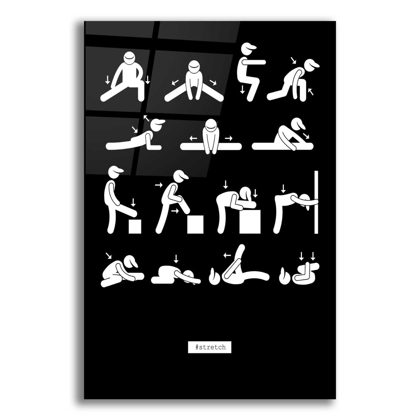 Epic Art 'Workout' by GraphINC, Acrylic Glass Wall Art,12x16