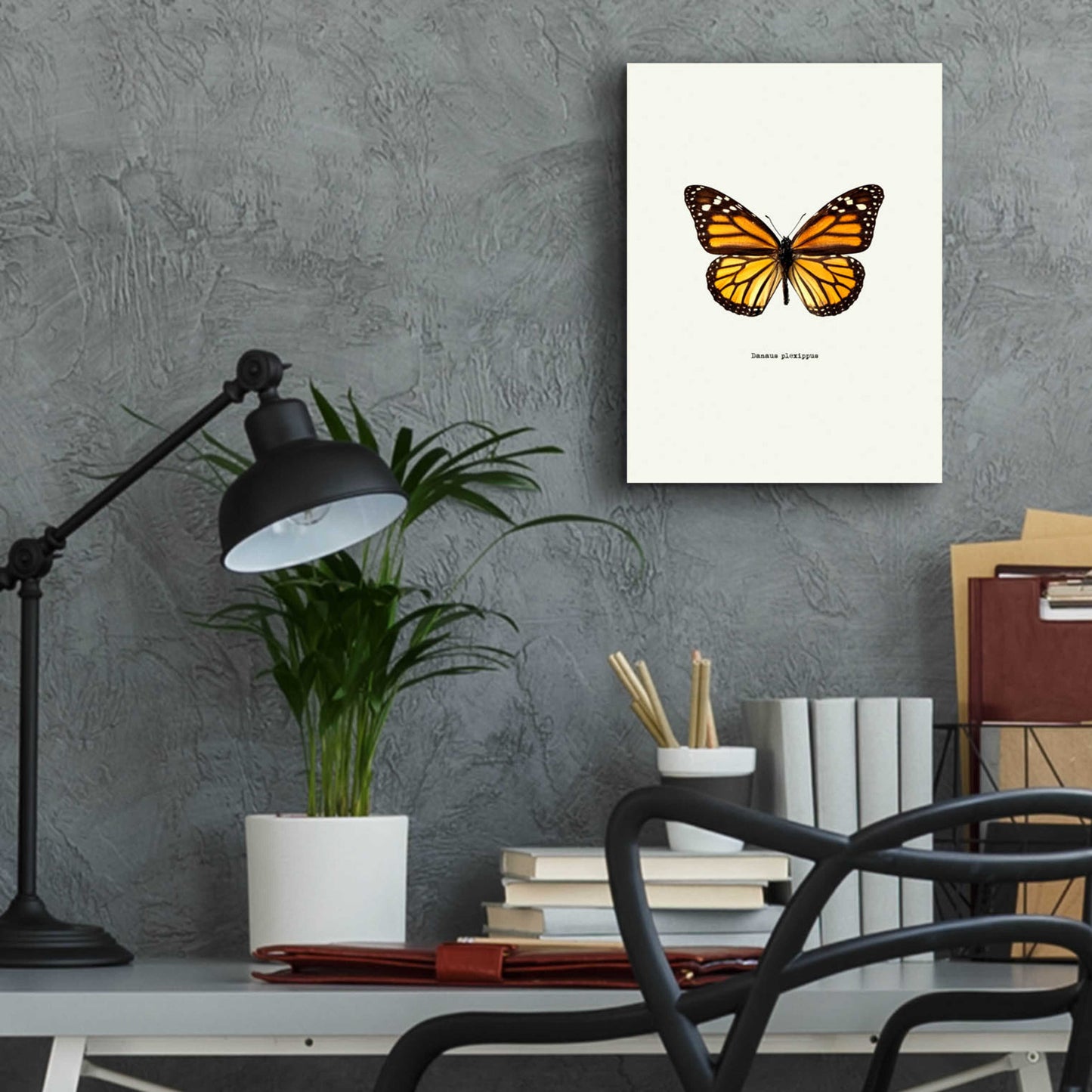 Epic Art 'Yellow Butterfly' by GraphINC, Acrylic Glass Wall Art,12x16