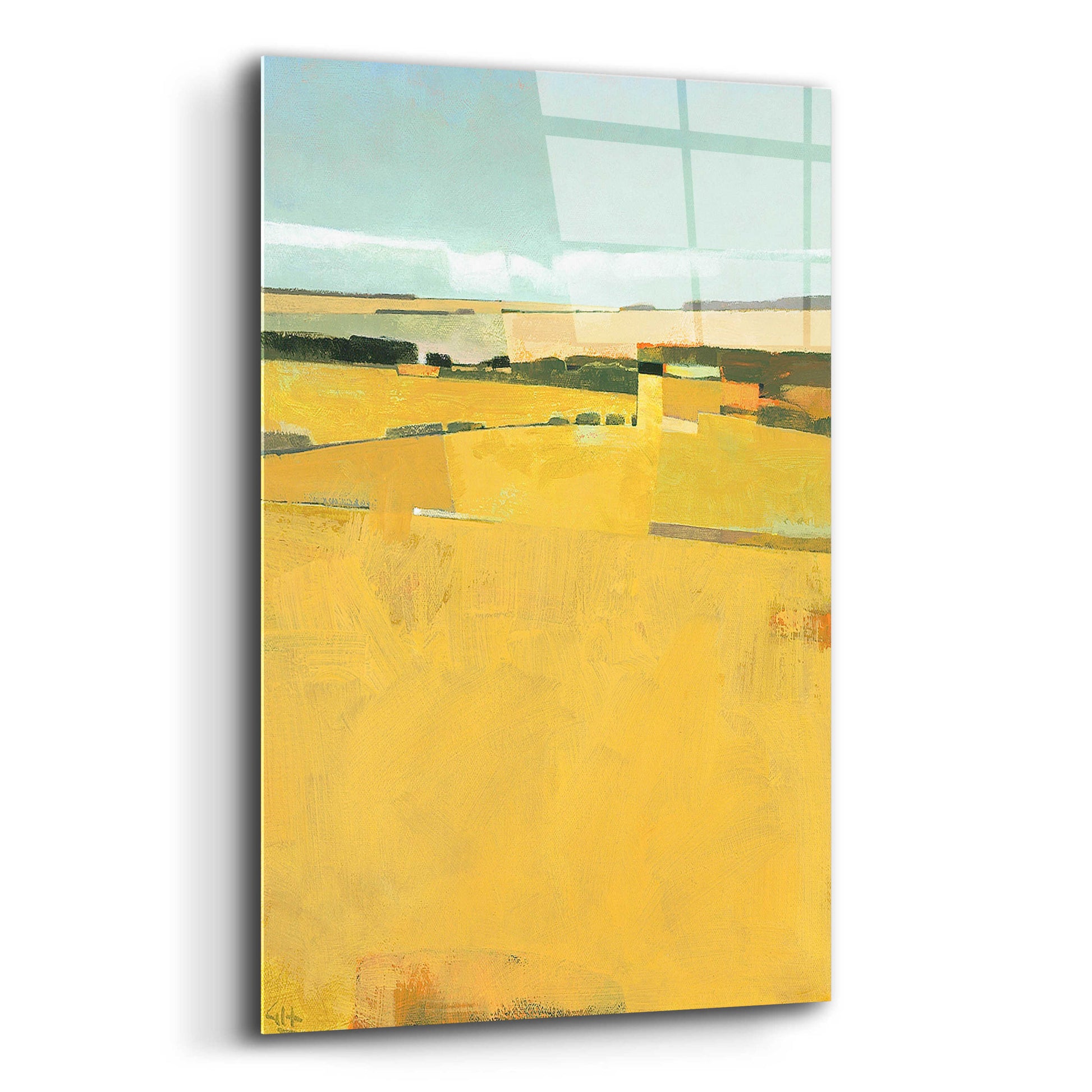 Epic Art 'Fence Lines and Fields' by Greg Hargreaves, Acrylic Glass Wall Art,12x16