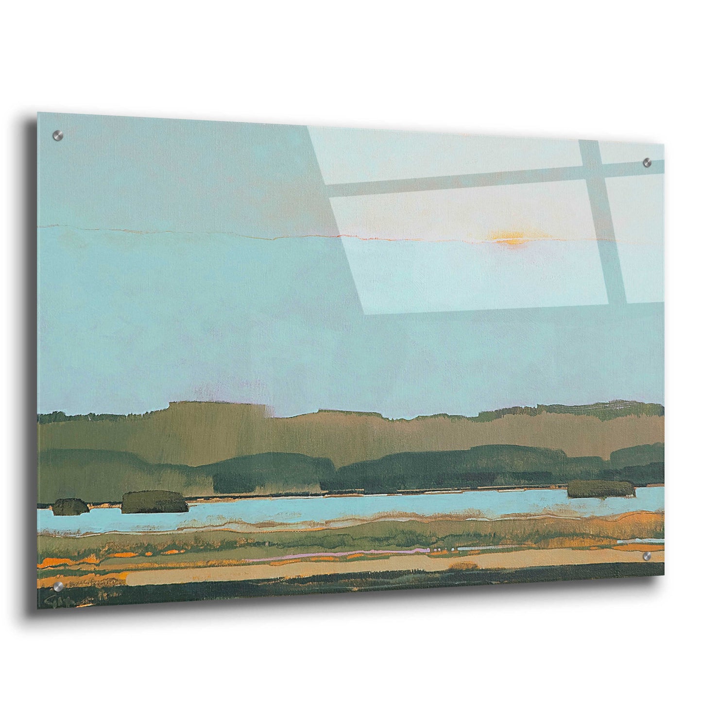 Epic Art 'West of the River' by Greg Hargreaves, Acrylic Glass Wall Art,36x24