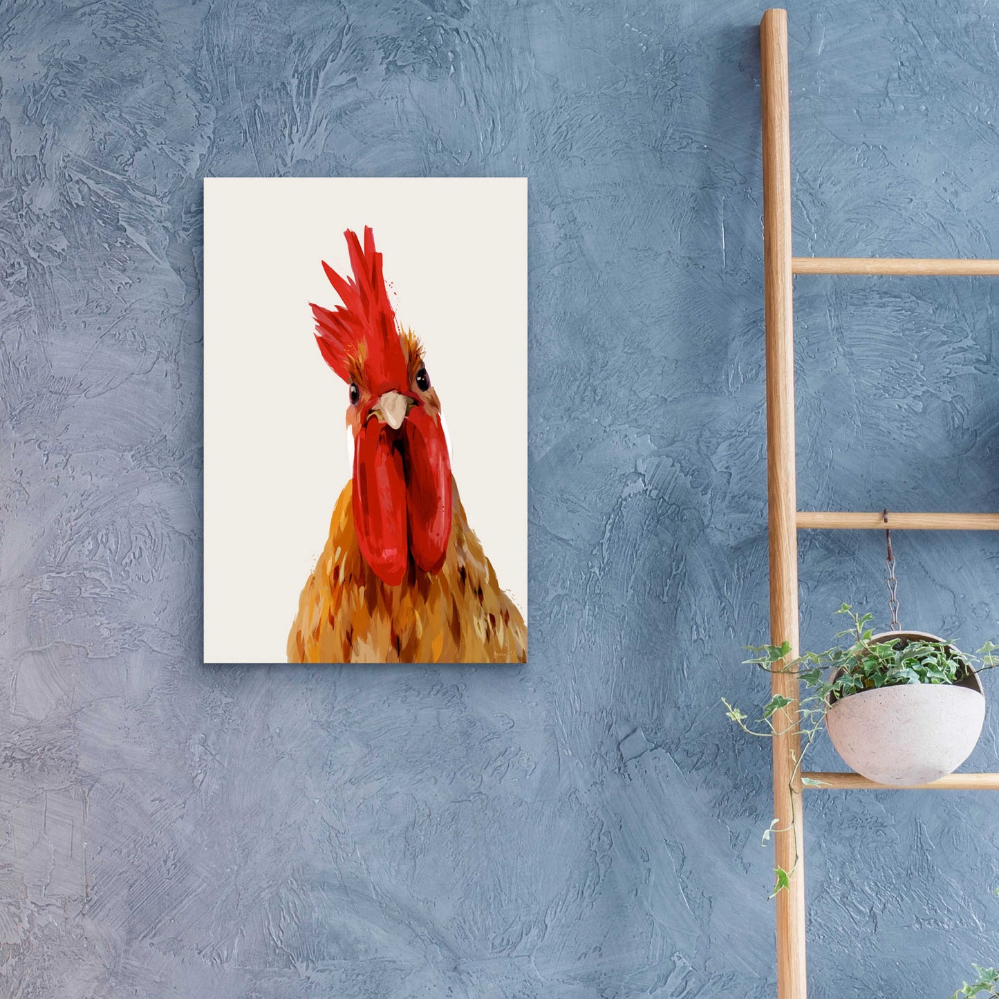 Epic Art 'Chicken or The Egg' by Green Lili, Acrylic Glass Wall Art,16x24