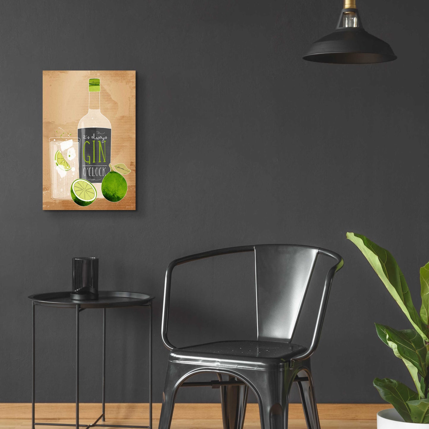 Epic Art 'Gin O’Clock' by Green Lili, Acrylic Glass Wall Art,16x24