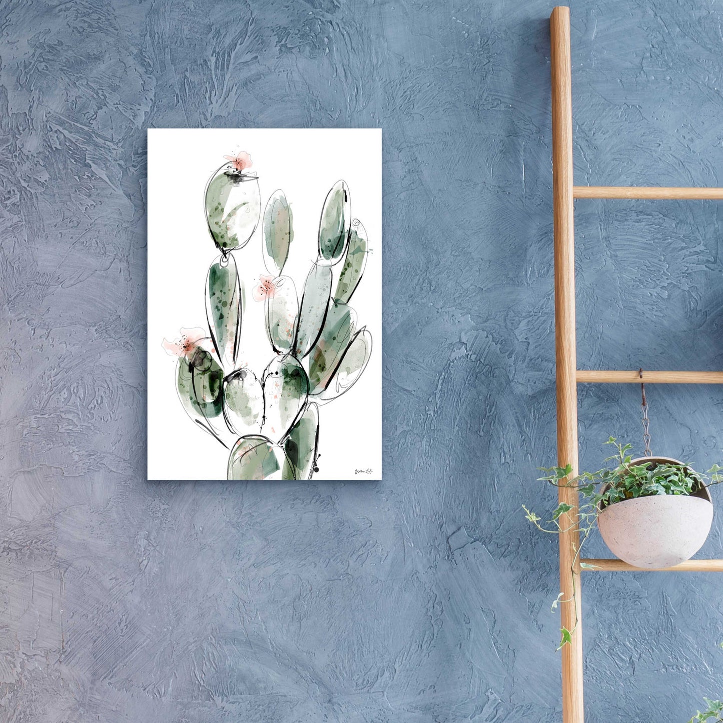 Epic Art 'Prickly Pear' by Green Lili, Acrylic Glass Wall Art,16x24