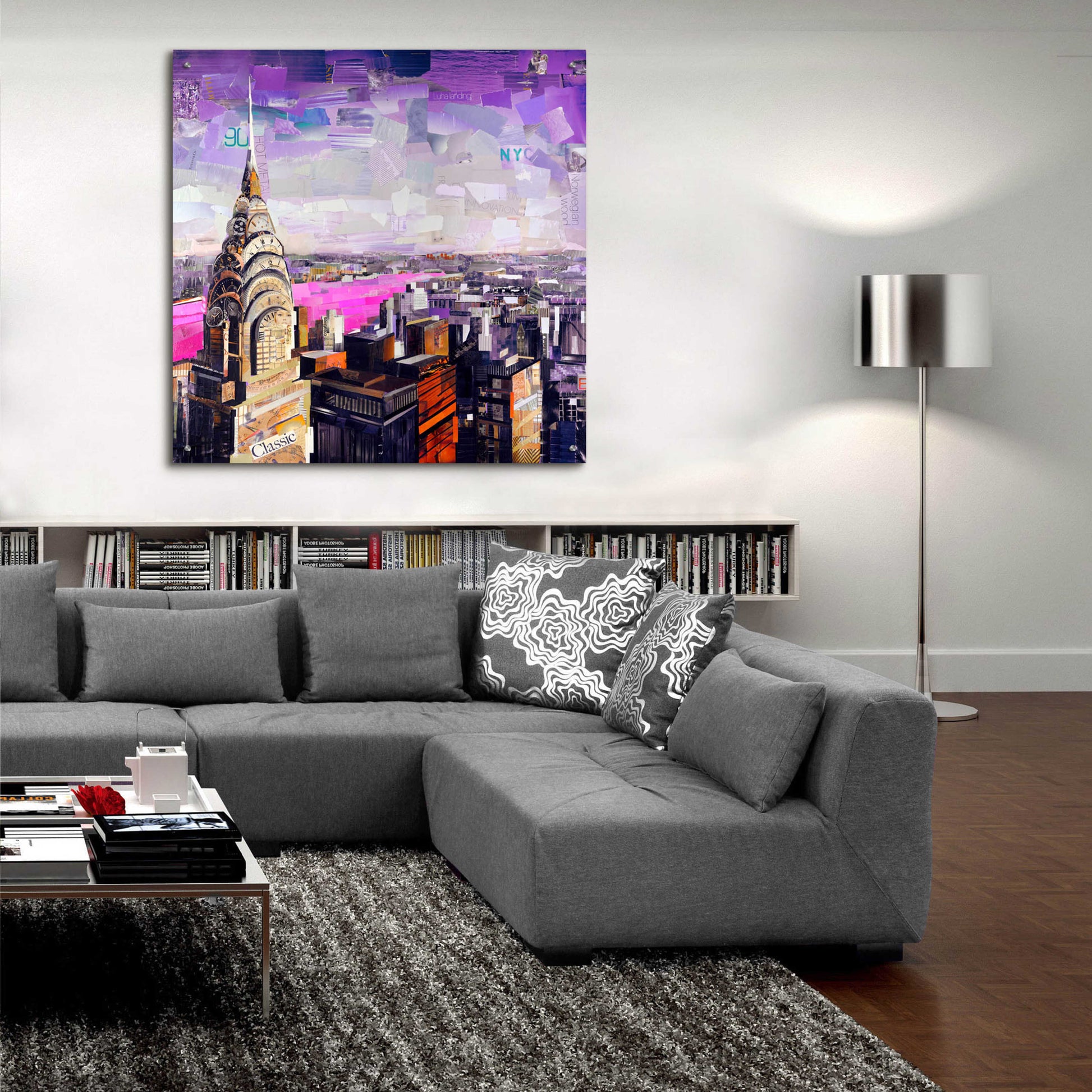 Epic Art 'Chrysler View' by Grey, Acrylic Glass Wall Art,36x36