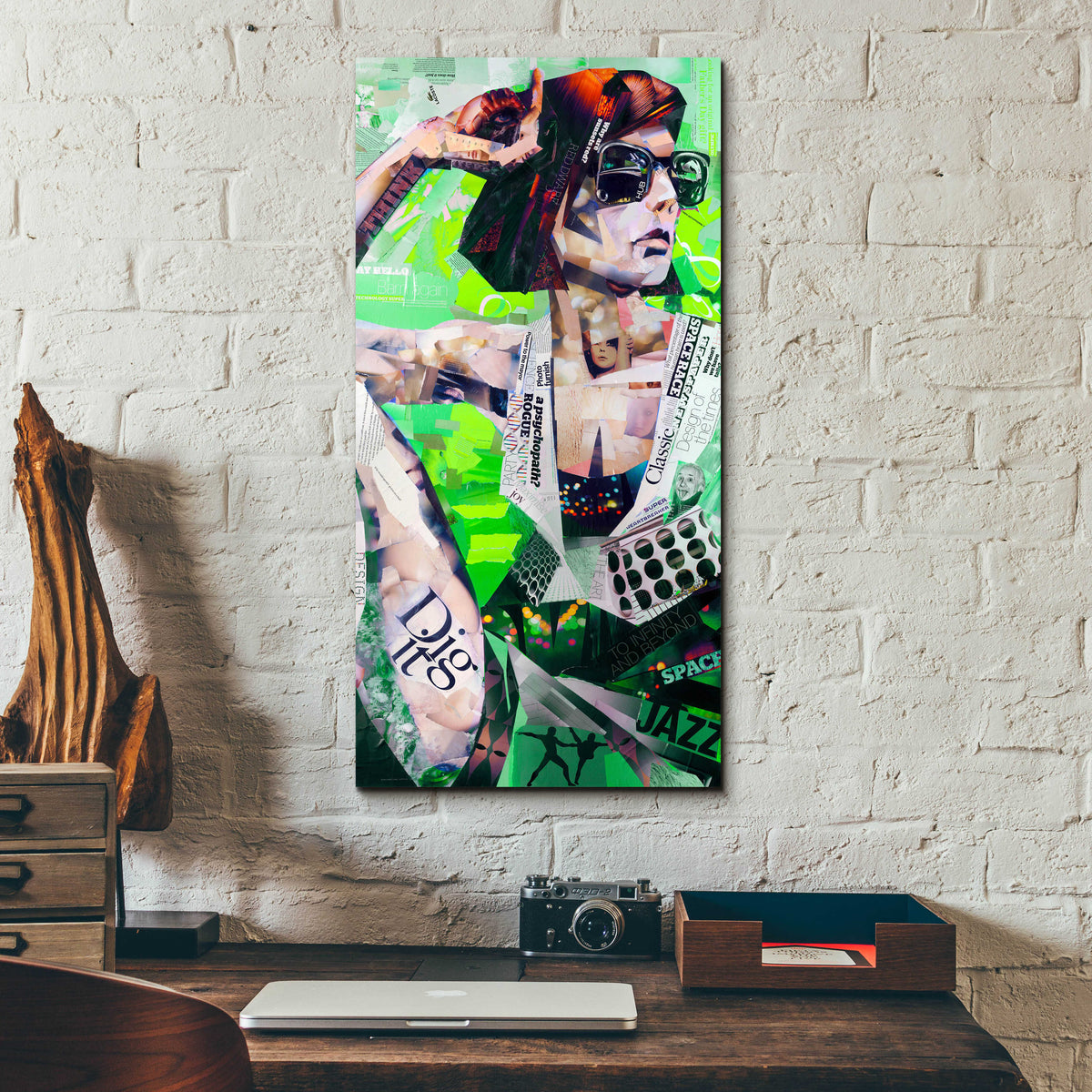 Epic Art 'Cool' by Grey, Acrylic Glass Wall Art,12x24