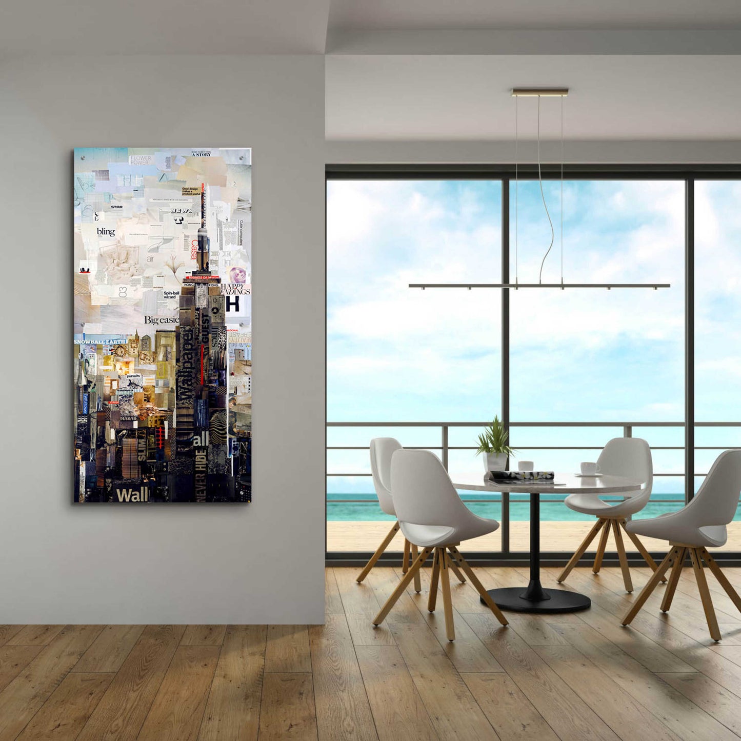 Epic Art 'Empire State' by Grey, Acrylic Glass Wall Art,24x48