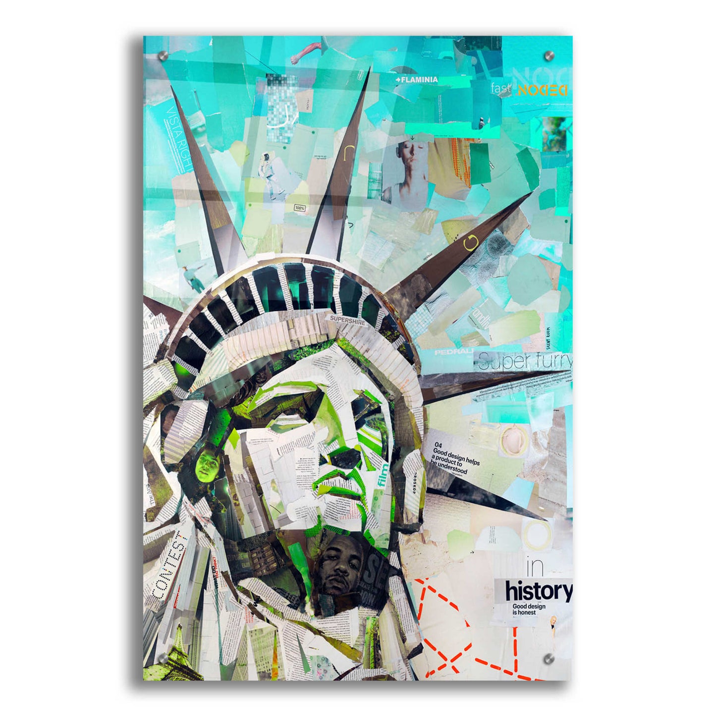 Epic Art 'Freedom' by Grey, Acrylic Glass Wall Art,24x36