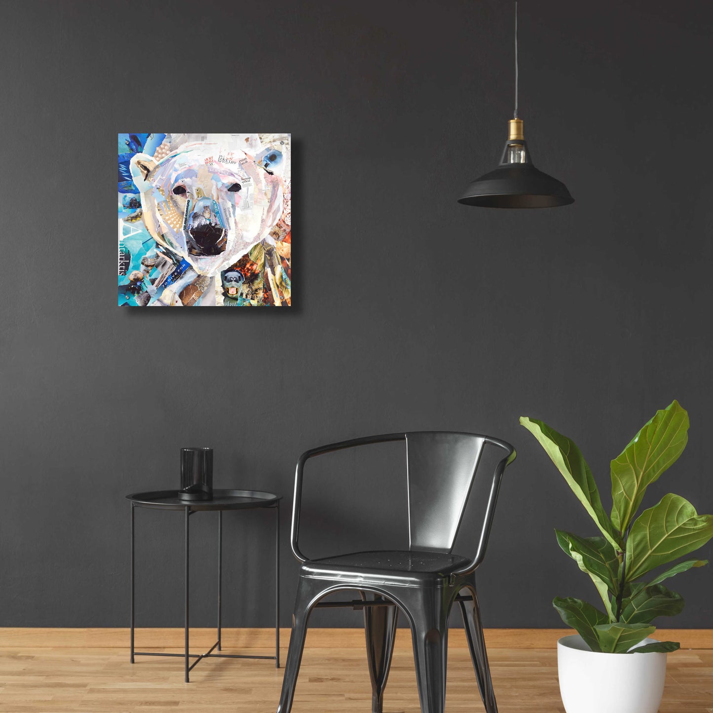 Epic Art 'Polar Bear' by Grey, Acrylic Glass Wall Art,24x24